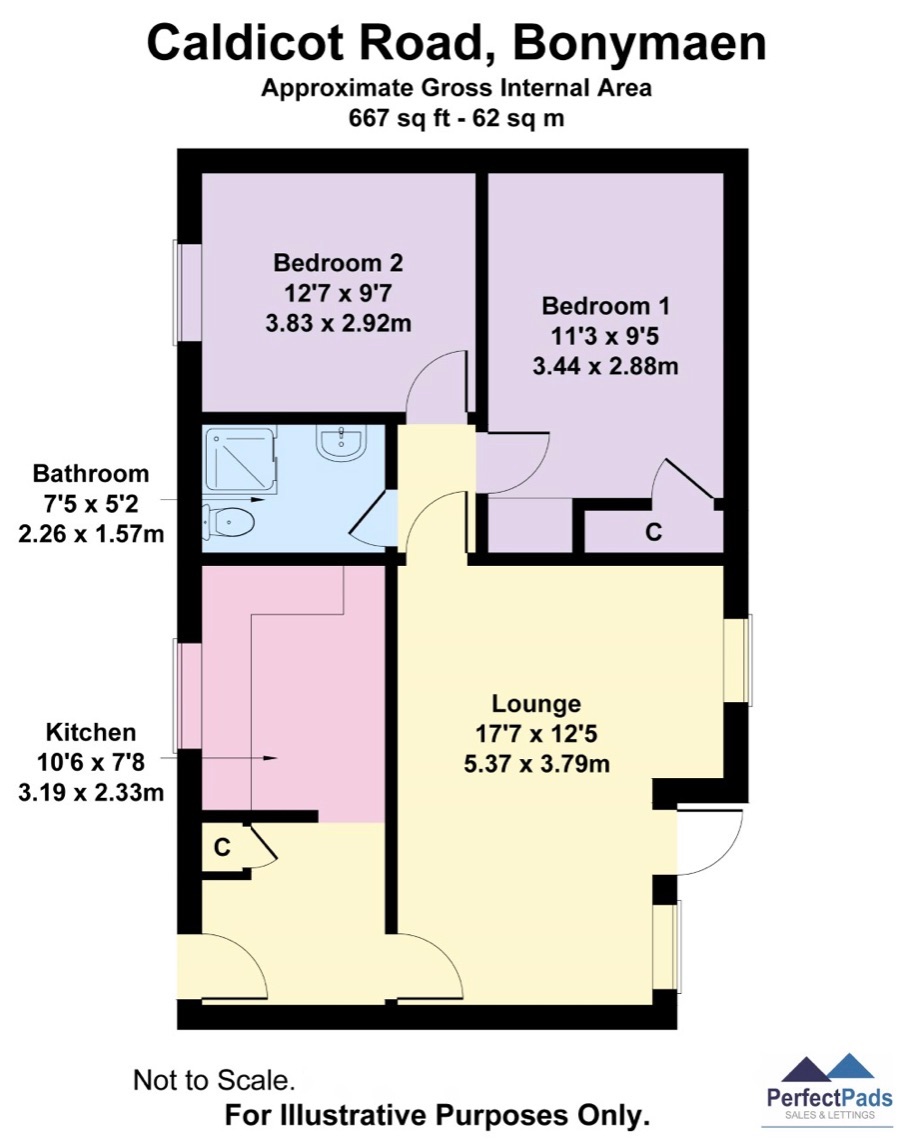 Caldicot Road, Bonymaen, Swansea SA1, 2 bedroom flat for sale