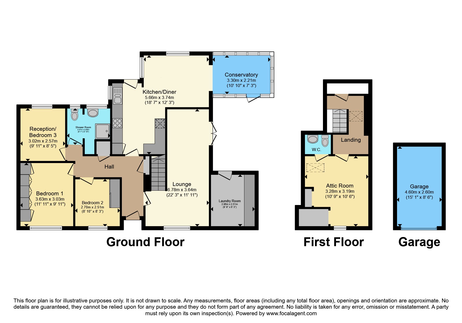 3, Fore Street, Camborne floorplan