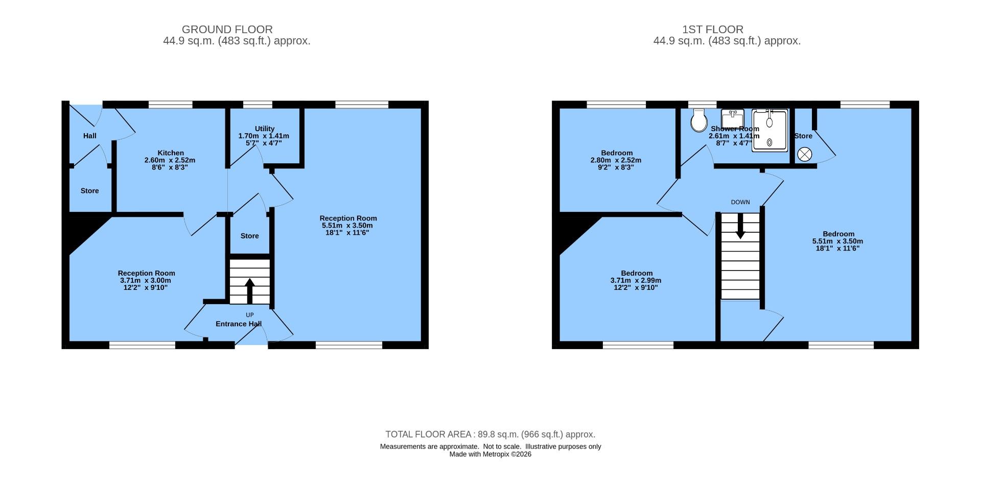 51, Lime Avenue, Chesterfield floorplan