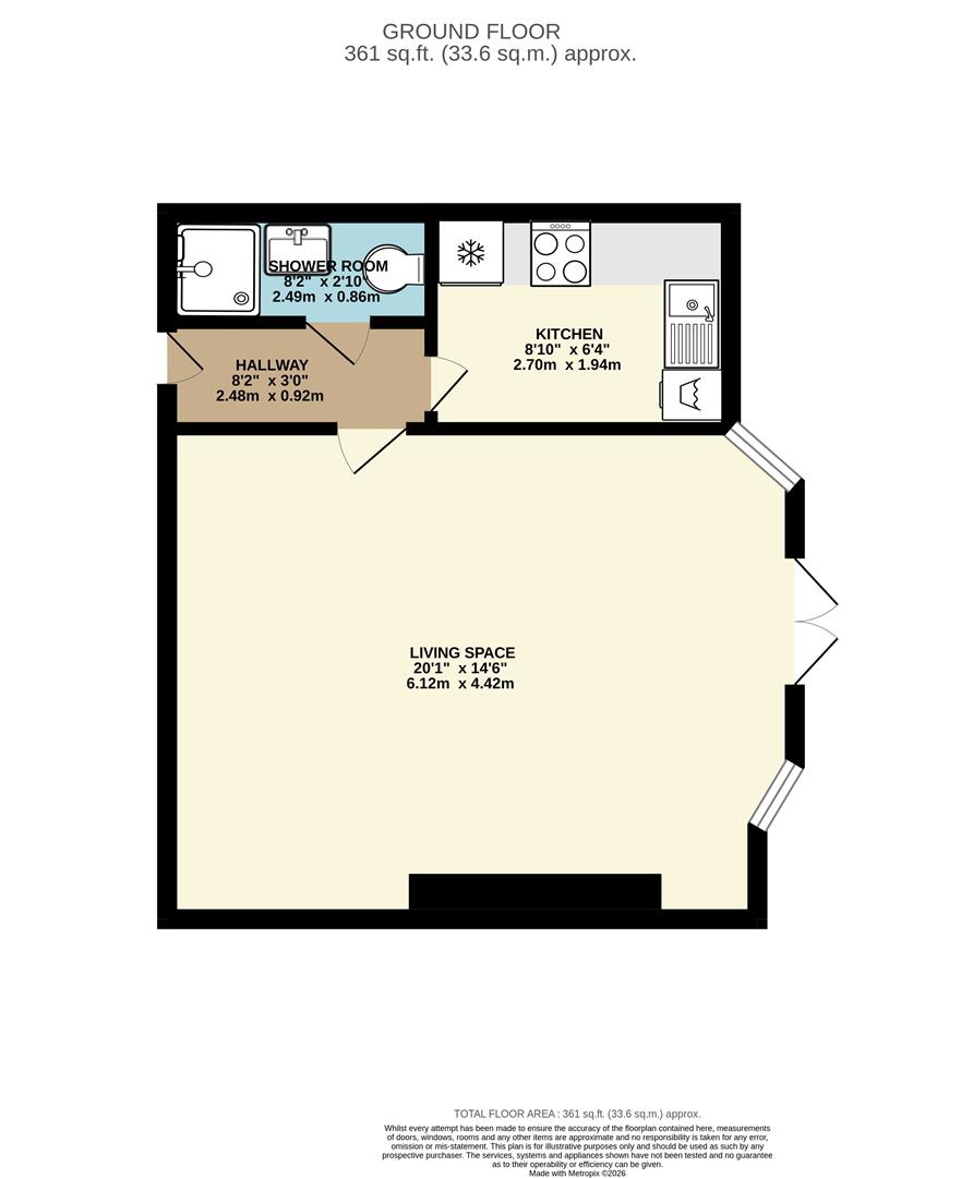 Flat 1, 56, Church Road, St Leonards-On-Sea floorplan