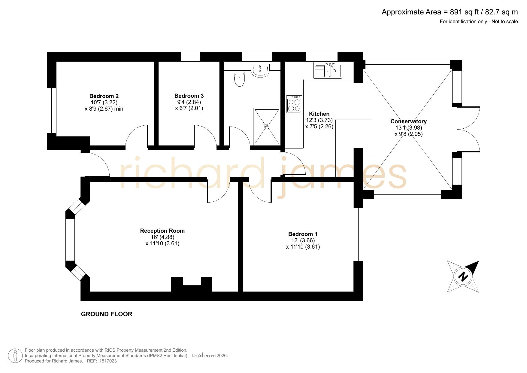 178, Meadowcroft, Swindon floorplan