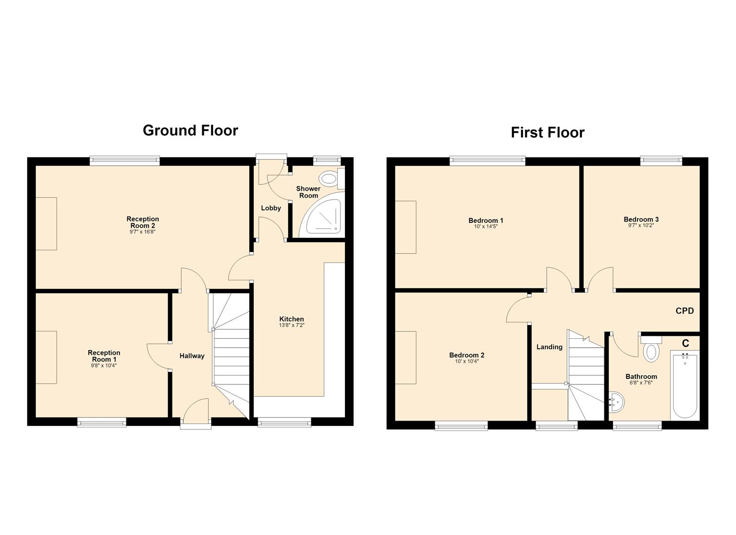 7, Fourth Avenue, Middlesex floorplan