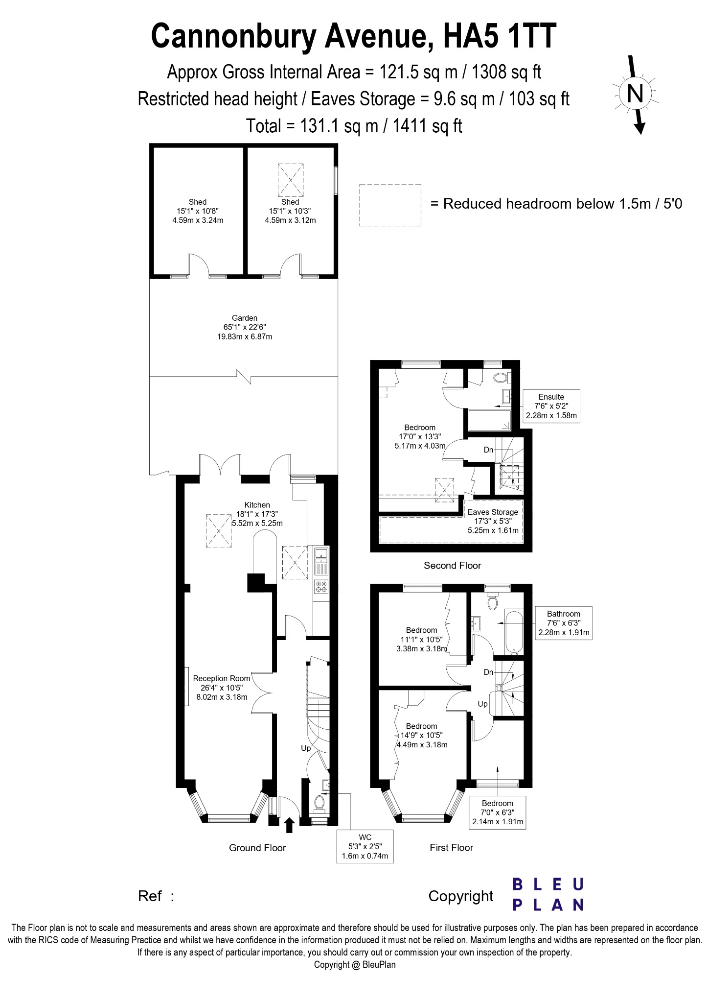 92, Cannonbury Avenue, Pinner floorplan