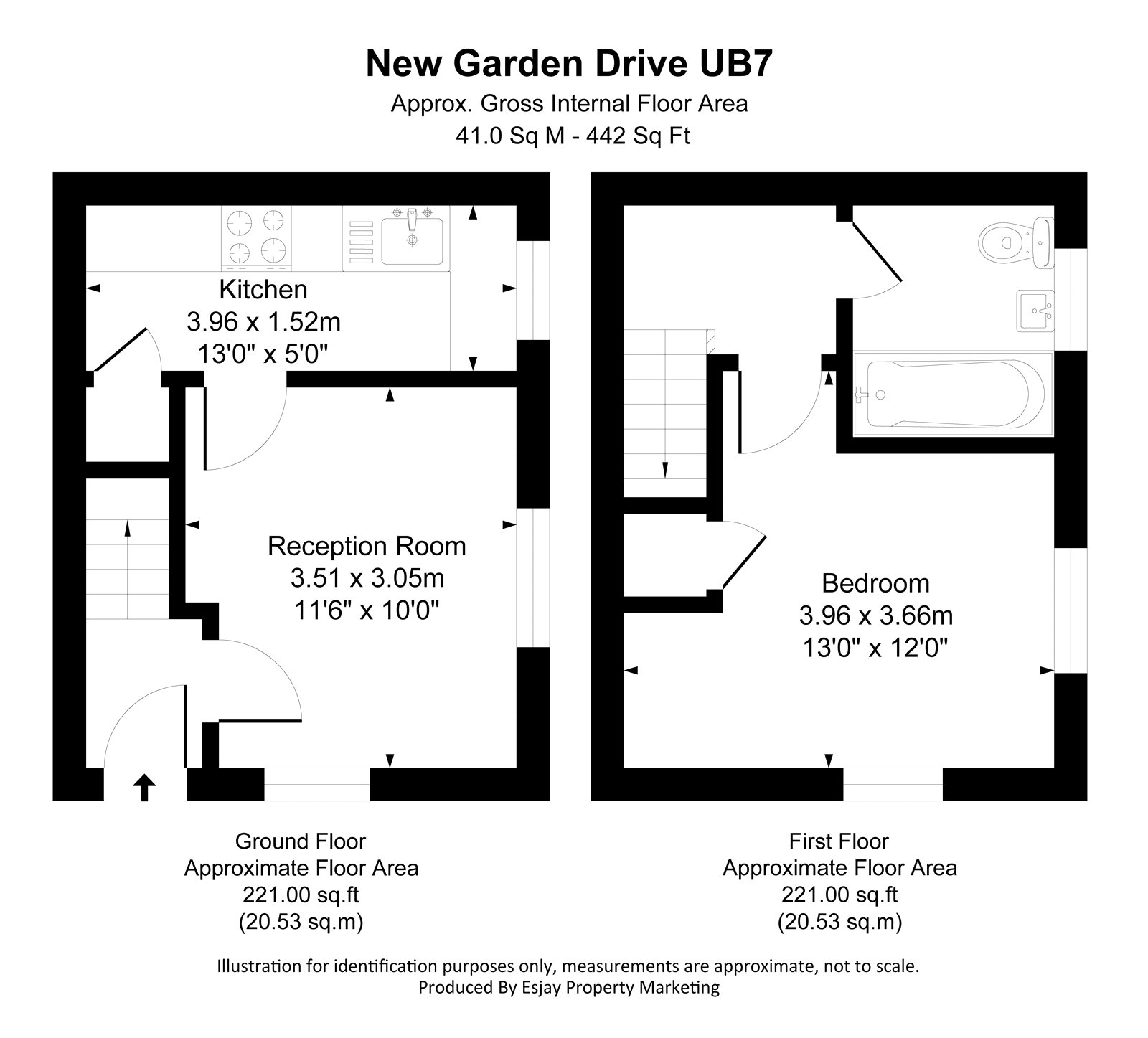55, New Garden Drive, Middlesex floorplan