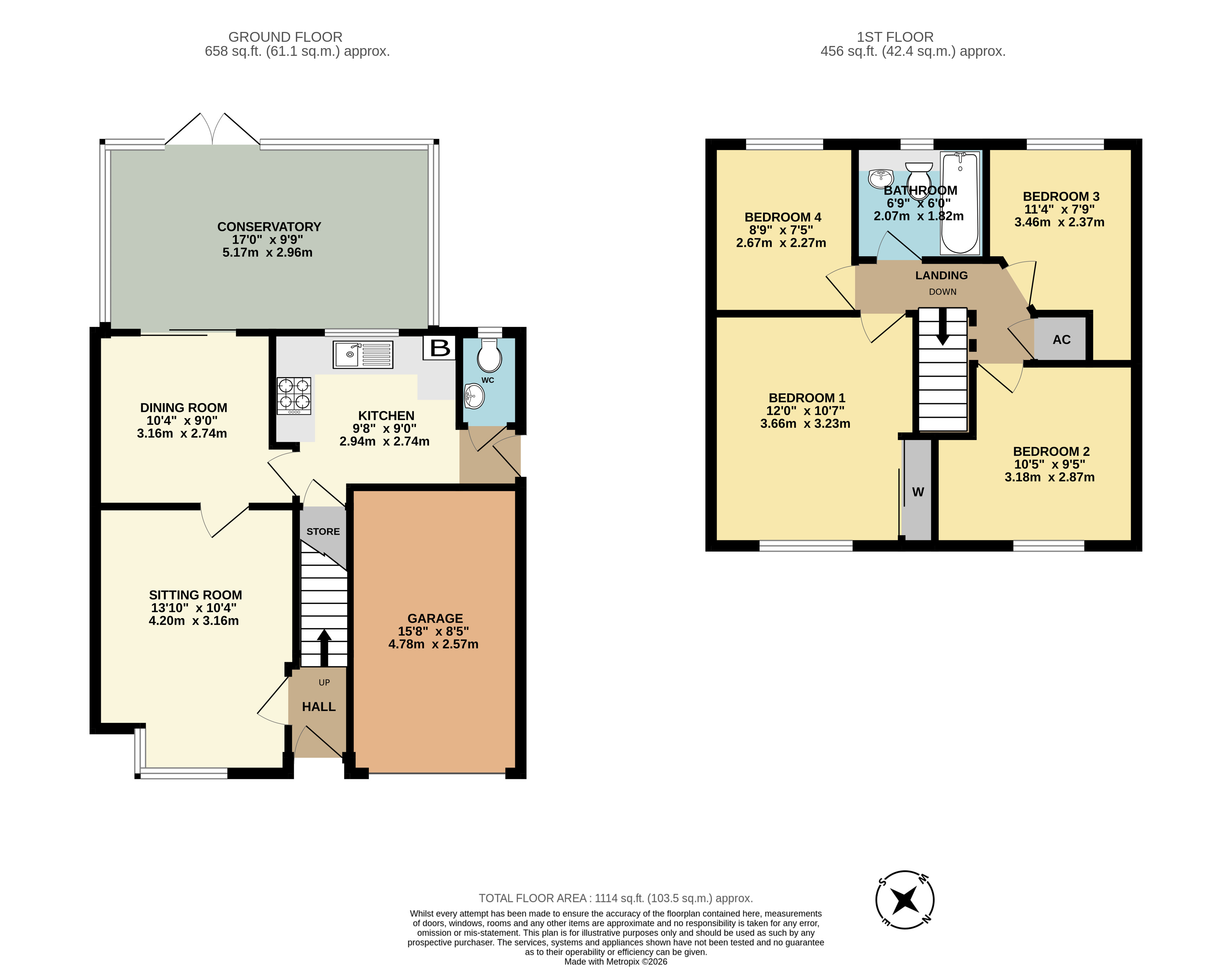33, Whitton Way, Buckinghamshire floorplan