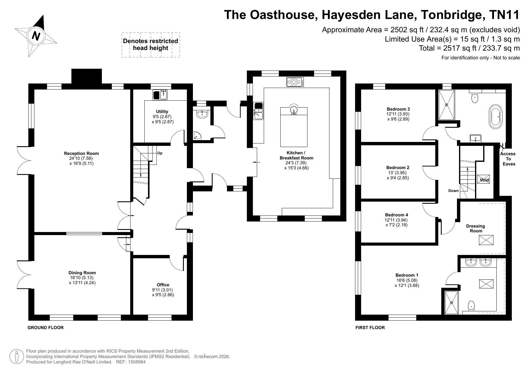 The Oasthouse, Hayesden Lane, Tonbridge floorplan