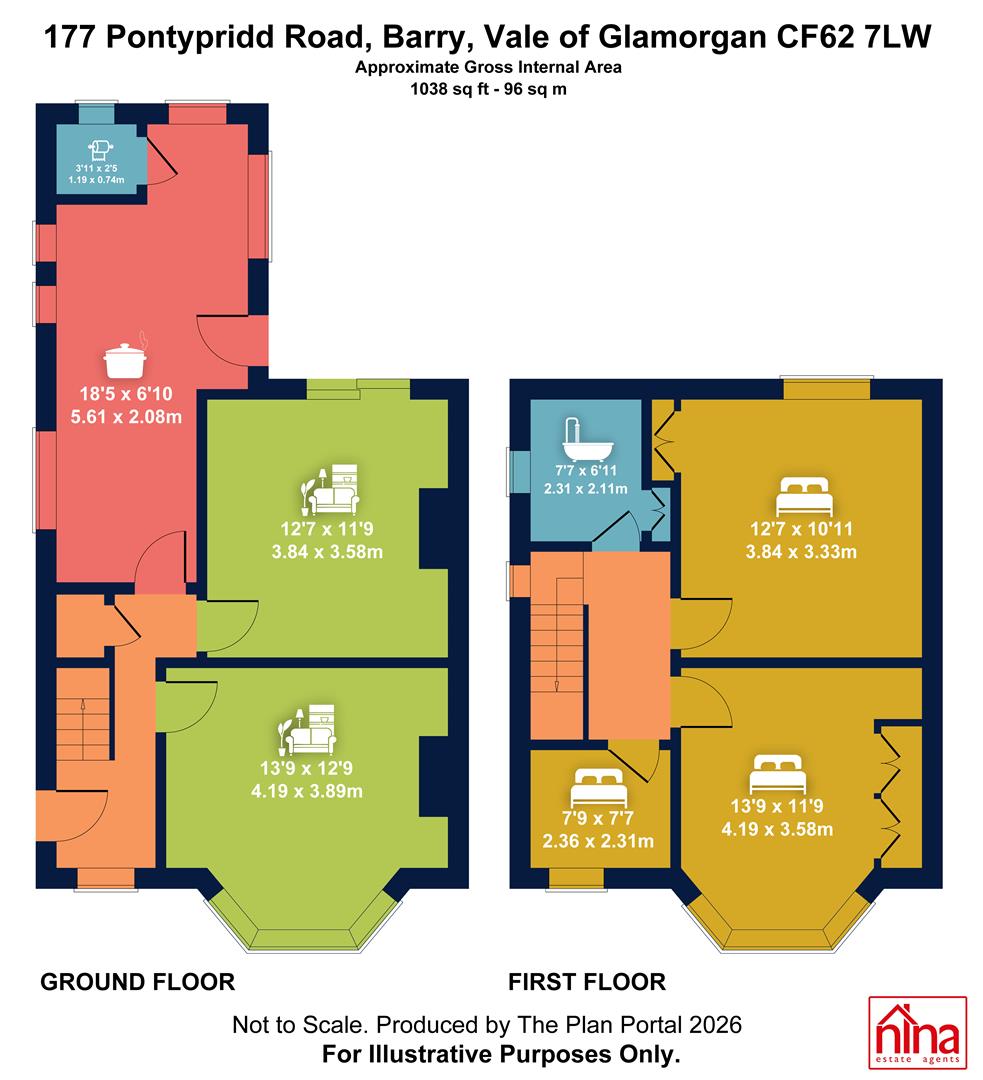 177, Pontypridd Road, Barry floorplan