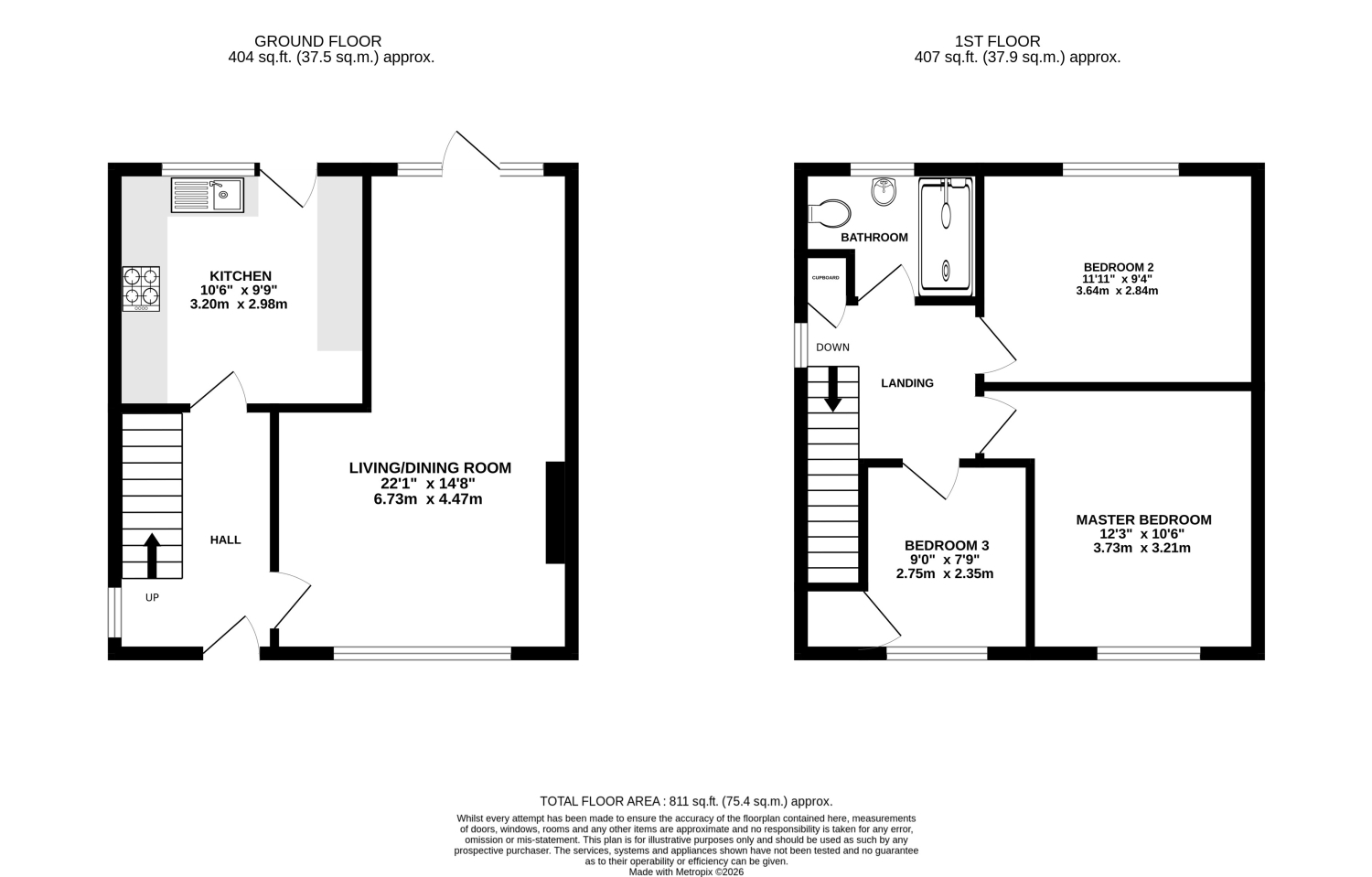 22, Blackdown View, Taunton floorplan