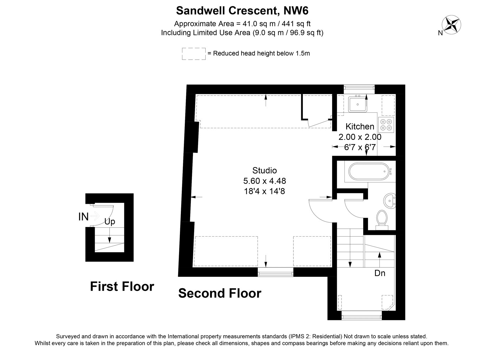 Flat 4, 4, Sandwell Crescent, West Hampstead floorplan