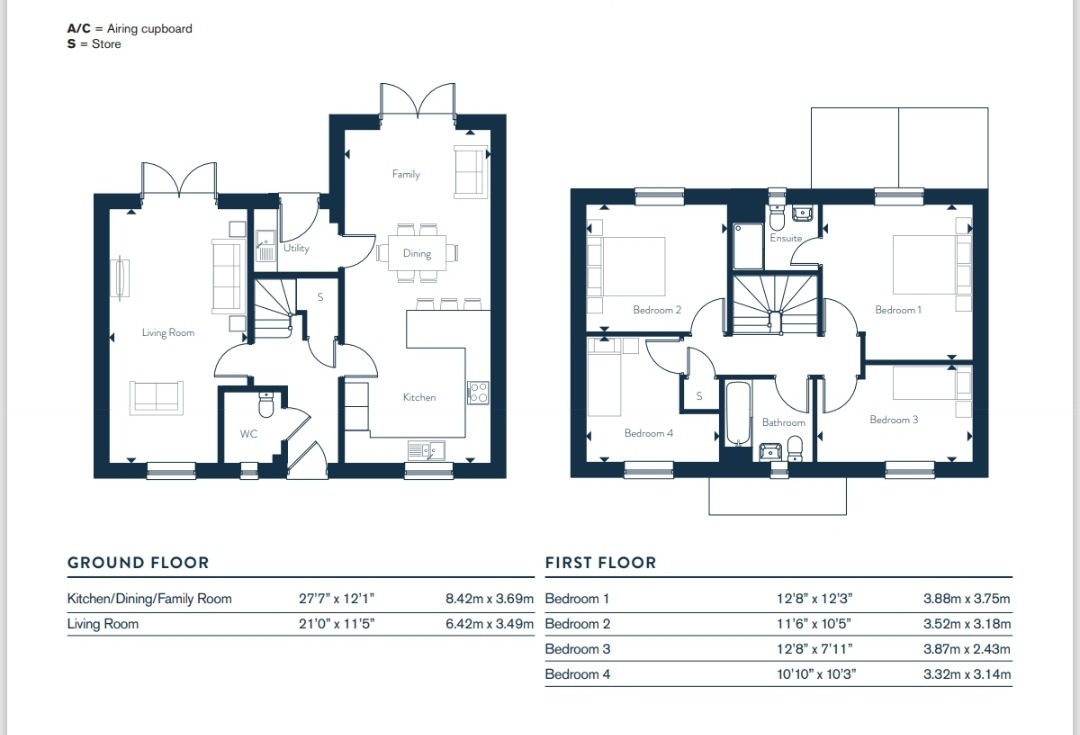 Plot 16 Clifford Smith Drive, Felsted, Essex floorplan