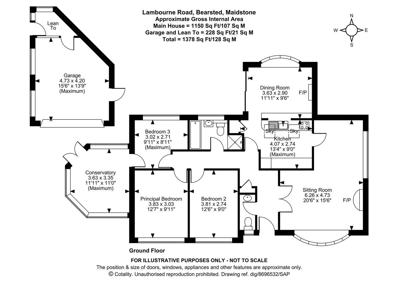 4, Lambourne Road, Maidstone floorplan