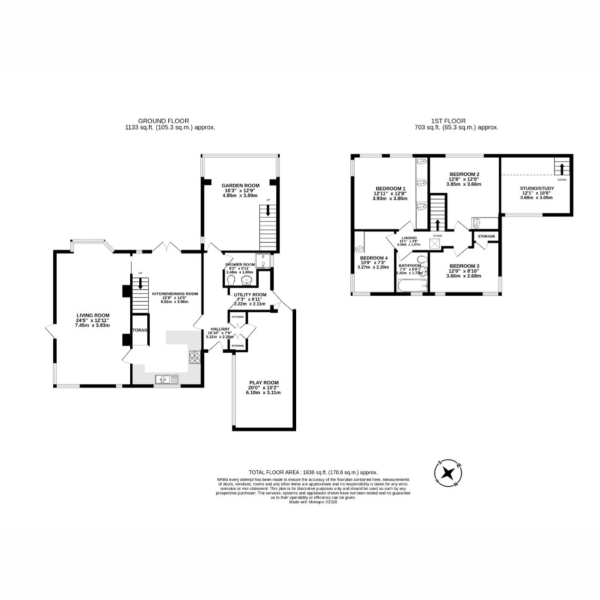 17, Park Lane, Penwortham floorplan