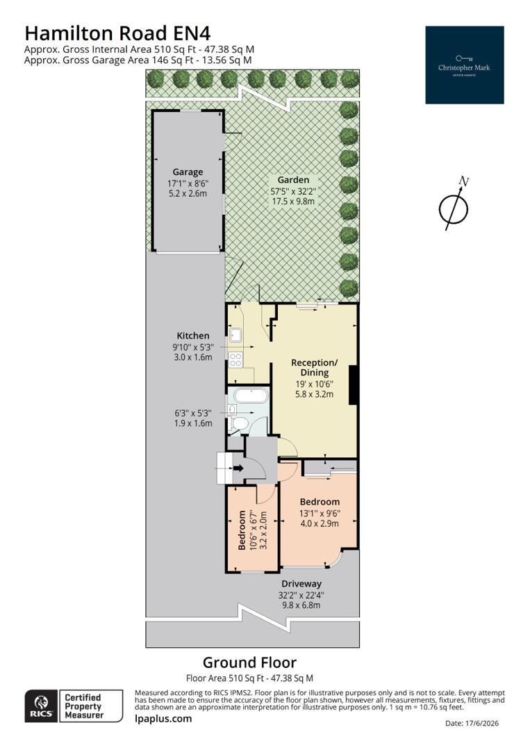 16, Hamilton Road, Barnet floorplan