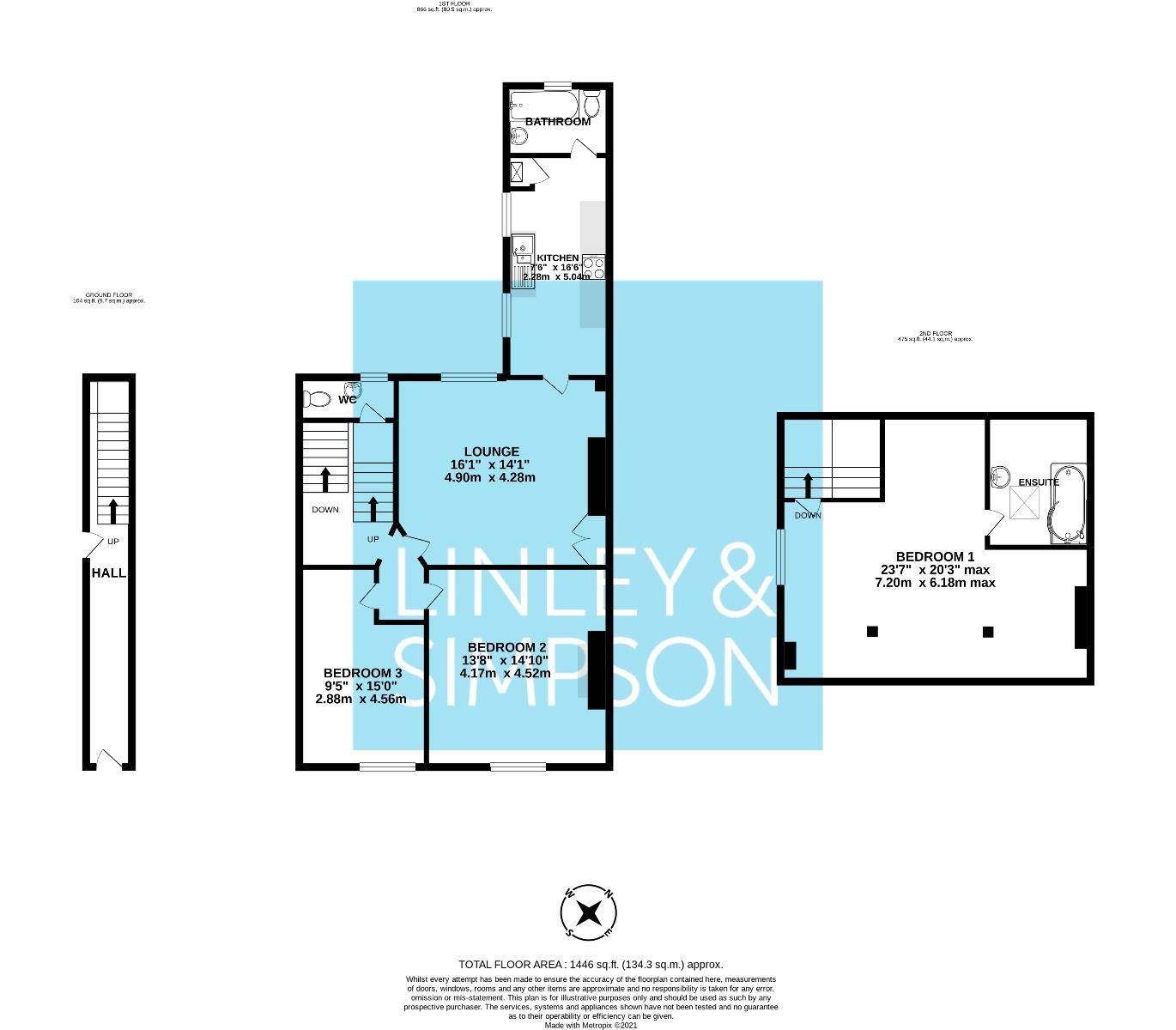 Flat, 64, Blossom Street, York floorplan