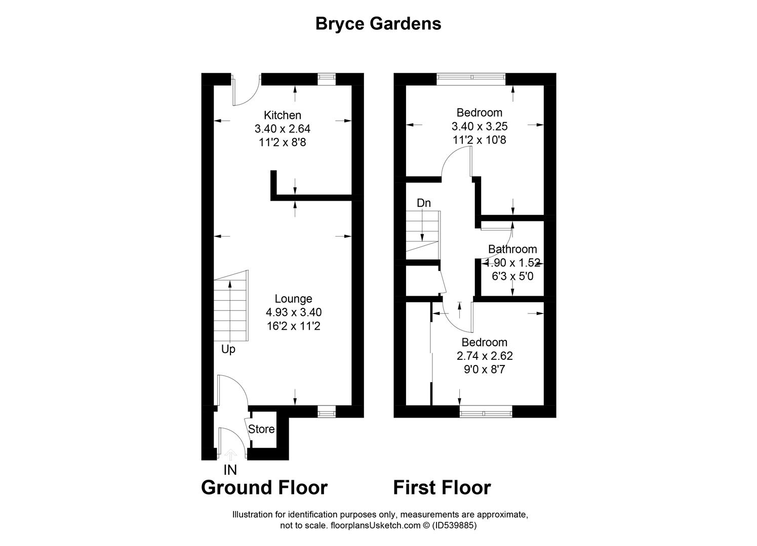 2 Bedrooms  for sale in Bryce Gardens, Larkhall ML9