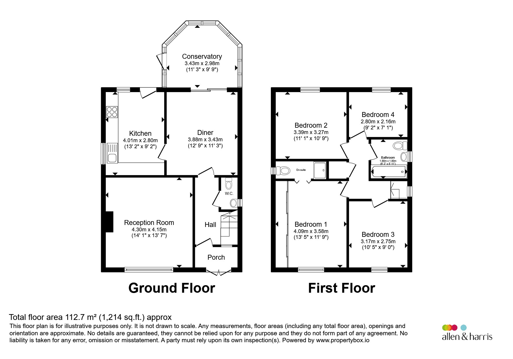 2, Wyon Close, Cardiff floorplan