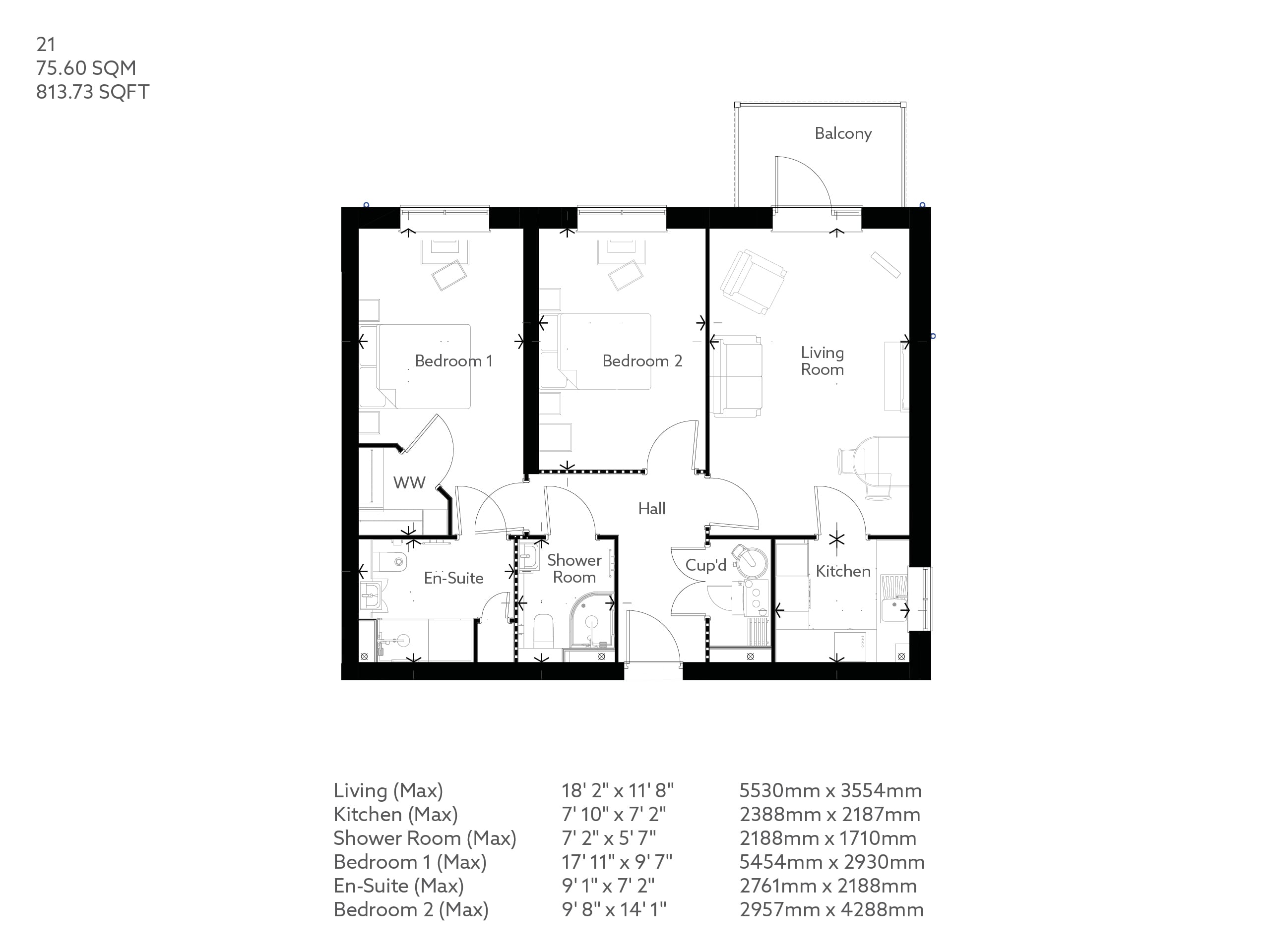 21, Dunton Green floorplan