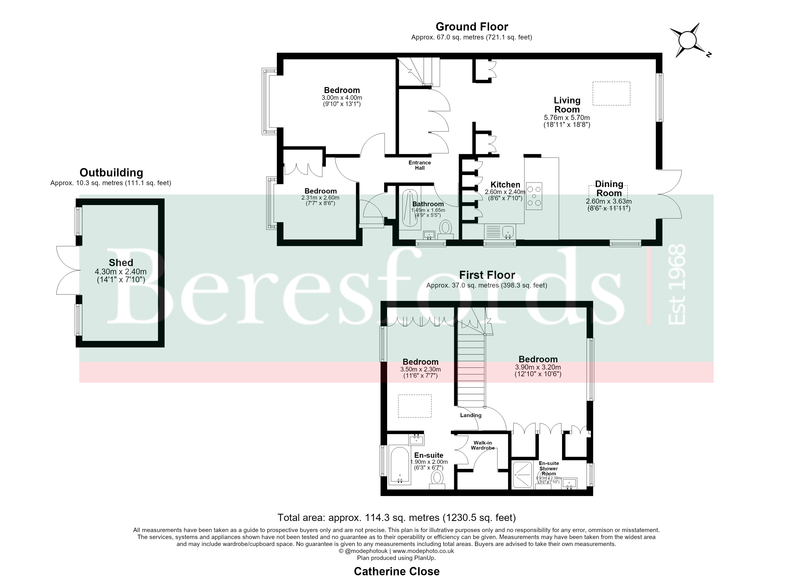 31, Catherine Close, Brentwood floorplan