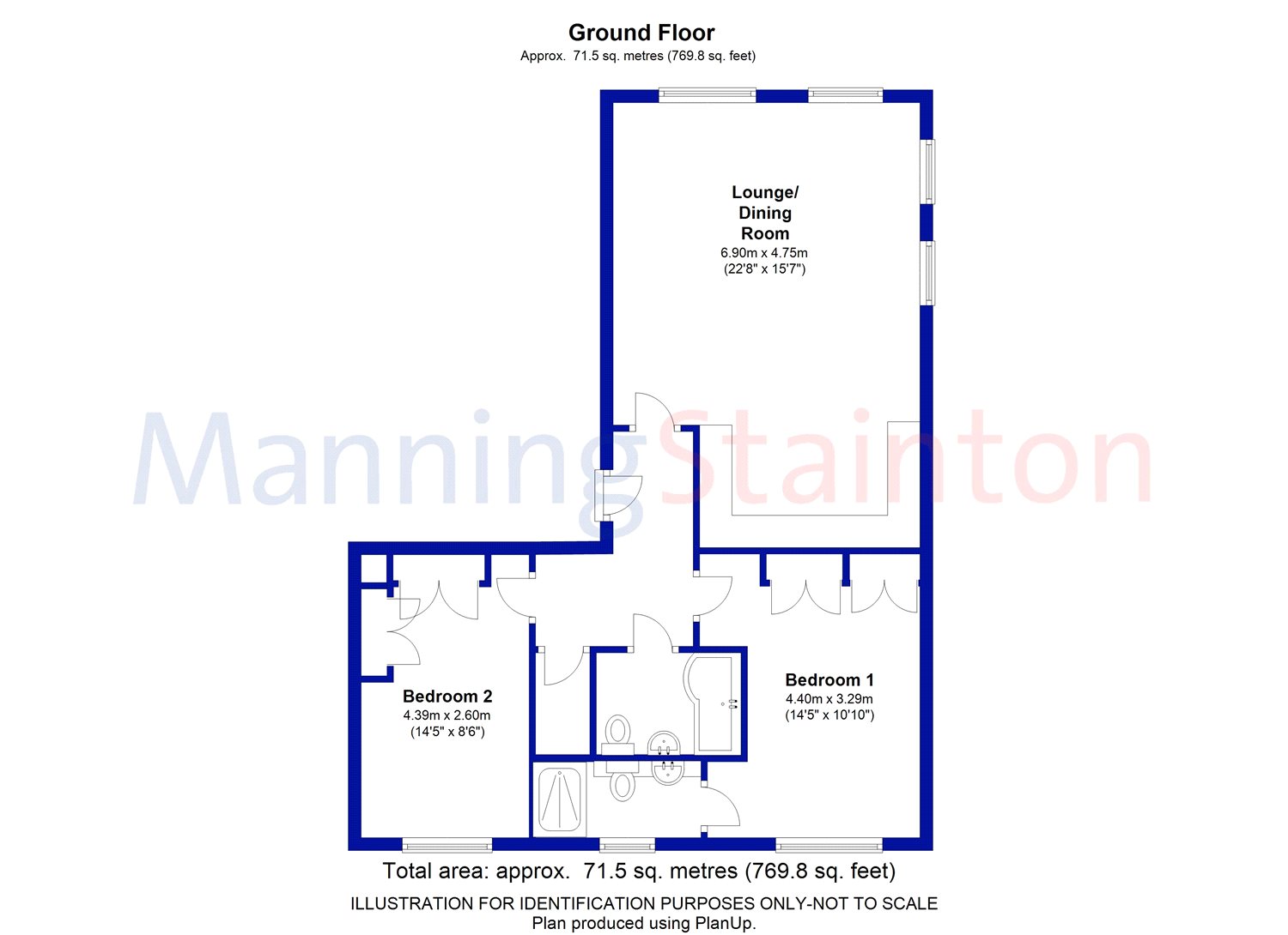 1 Tenterfields House, Meadow Road, Apperley Bridge BD10, 2 bedroom flat