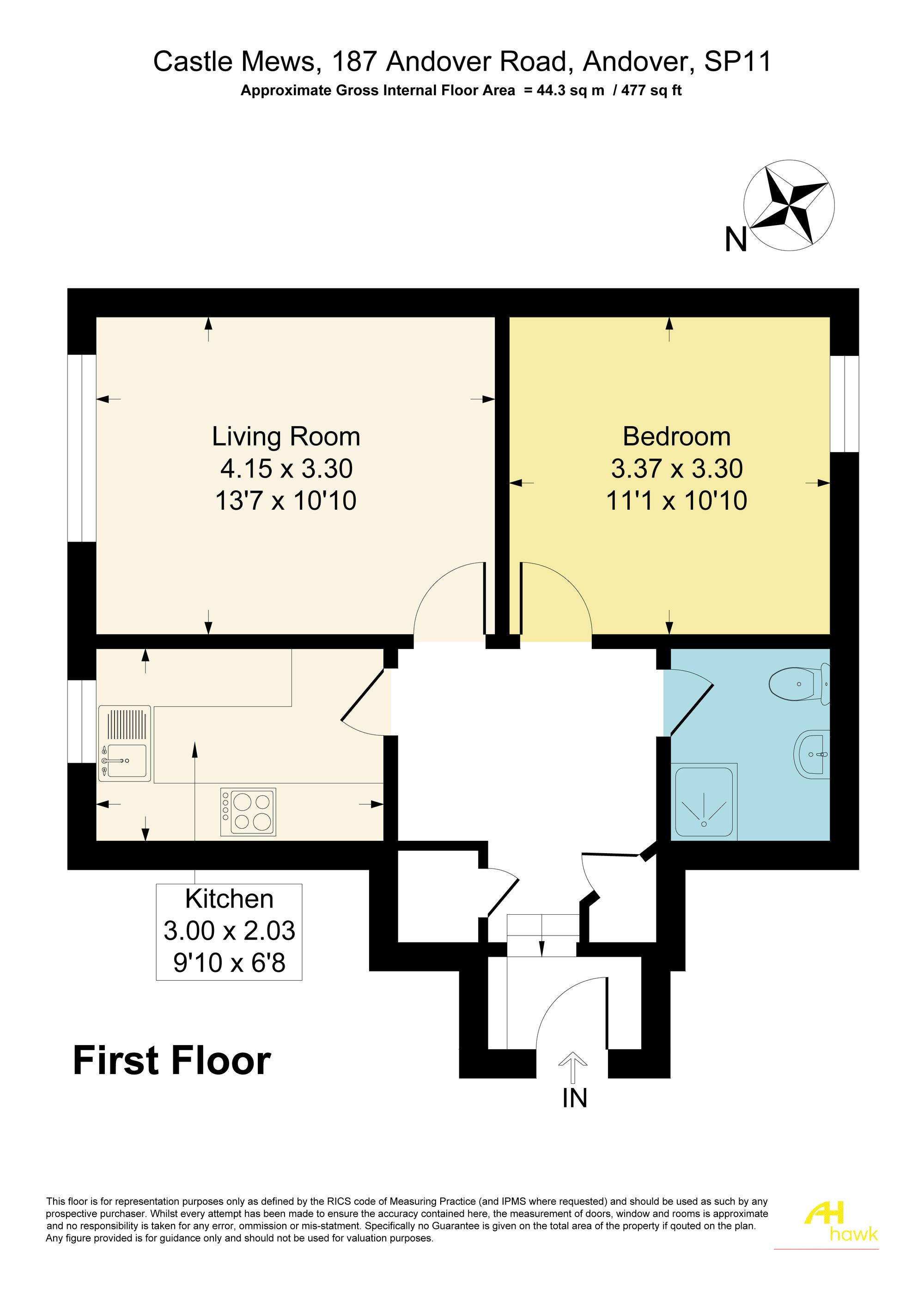 Flat 5, Castle Mews, Andover floorplan