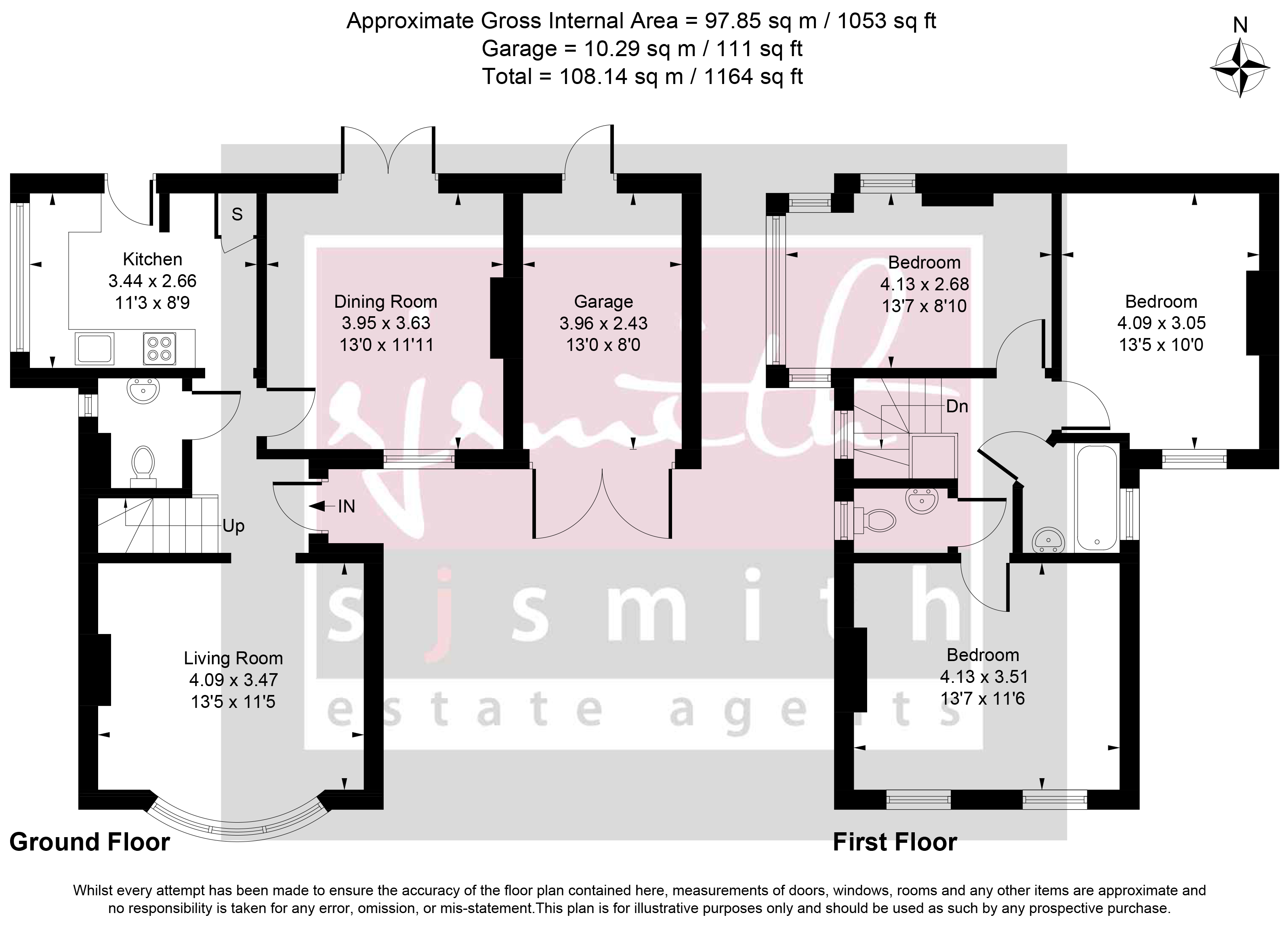 27, Wolsey Road, Ashford floorplan