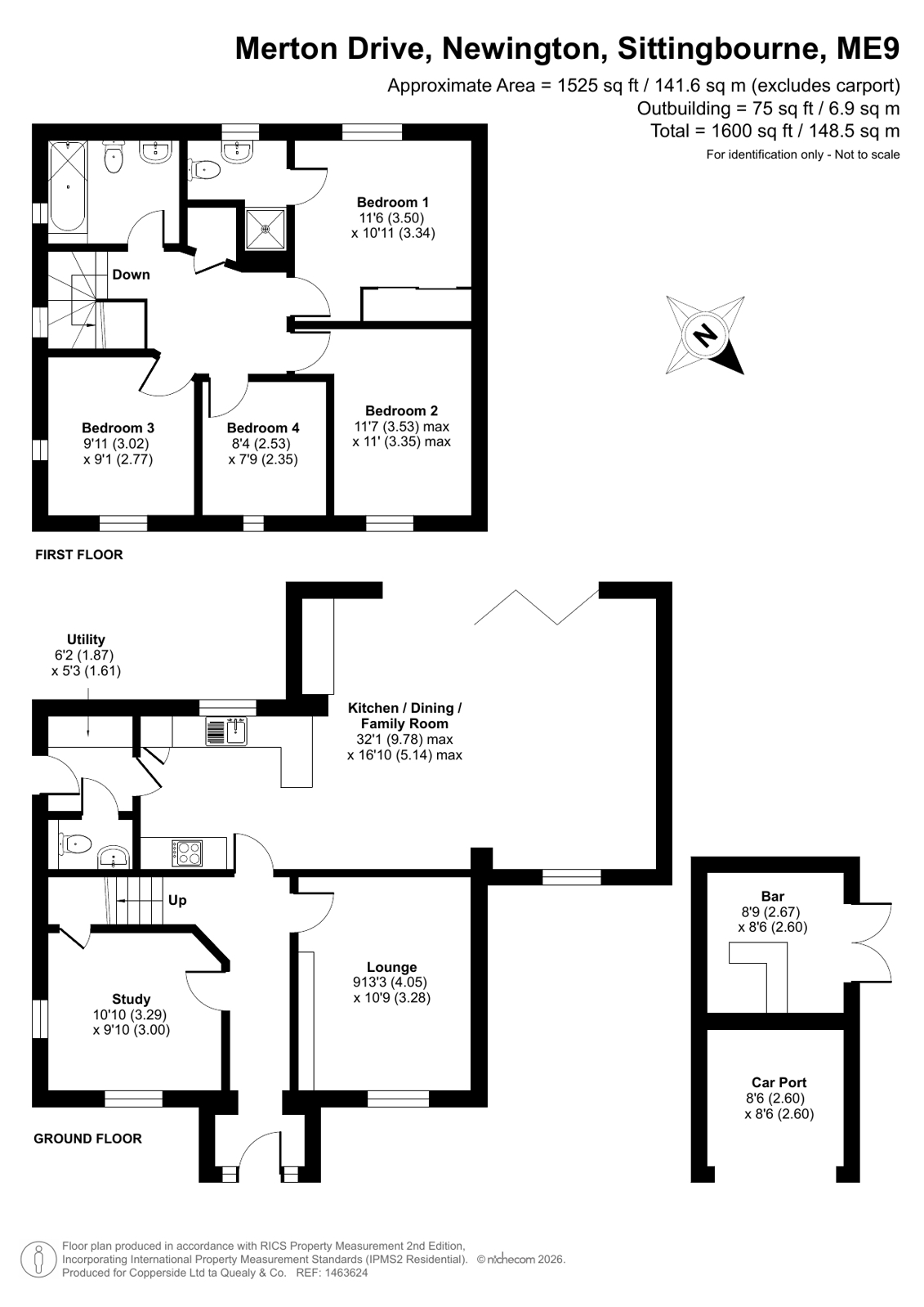 17, Merton Drive, Sittingbourne floorplan
