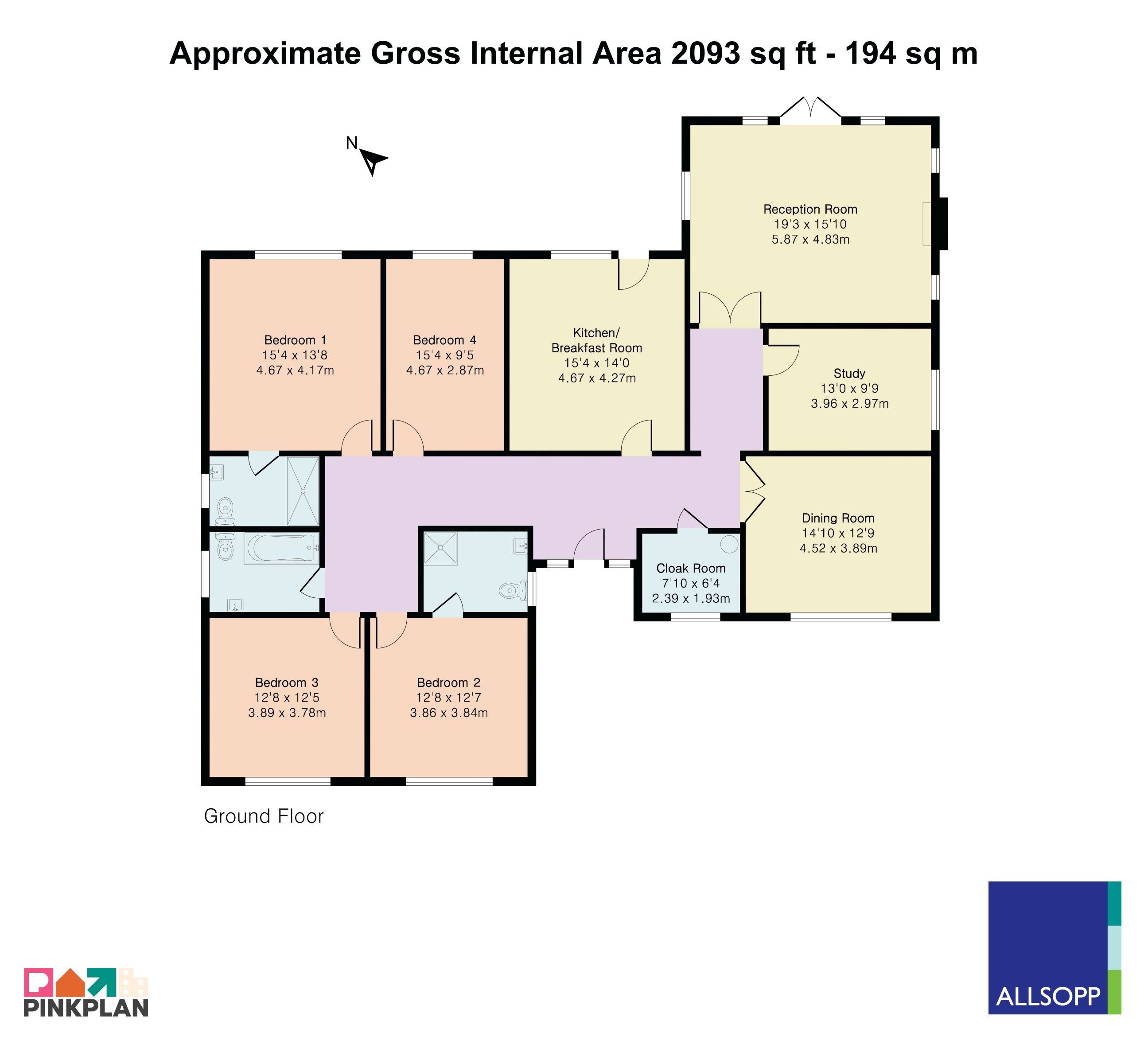 2, Woodland Place, Redbourn floorplan