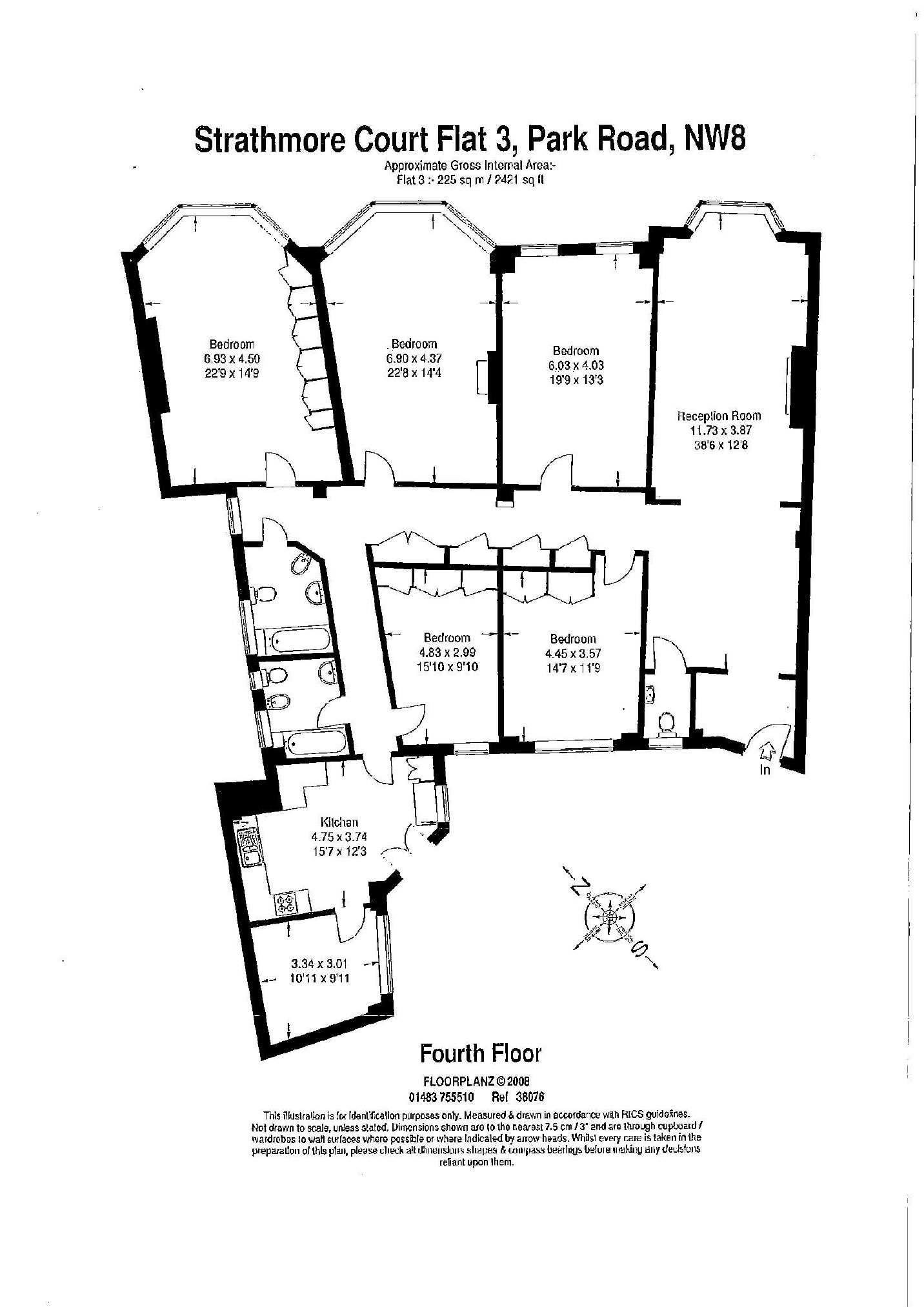 6 Bedrooms Flat to rent in Strathmore Court, London NW8