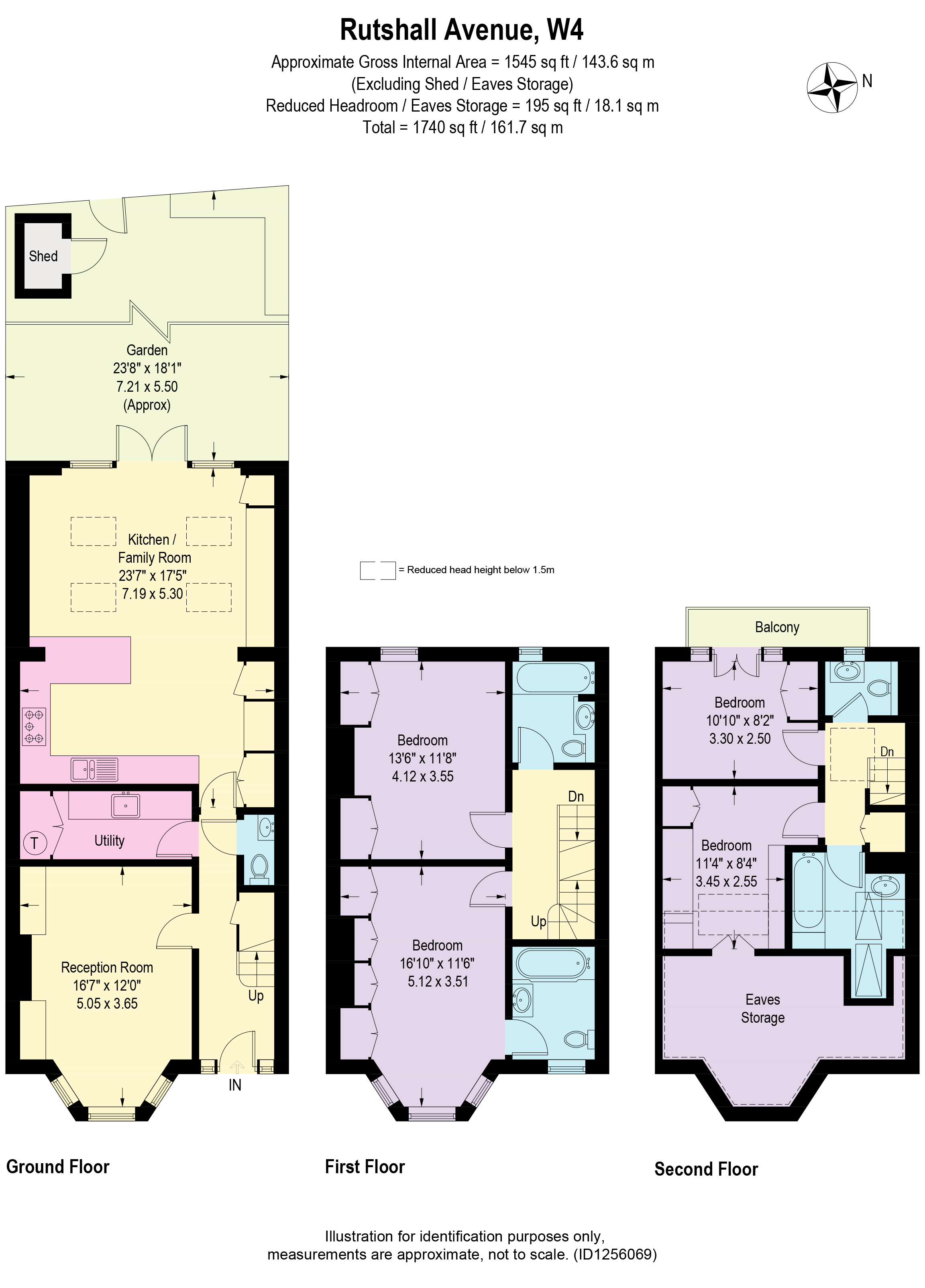 131, Rusthall Avenue, London floorplan