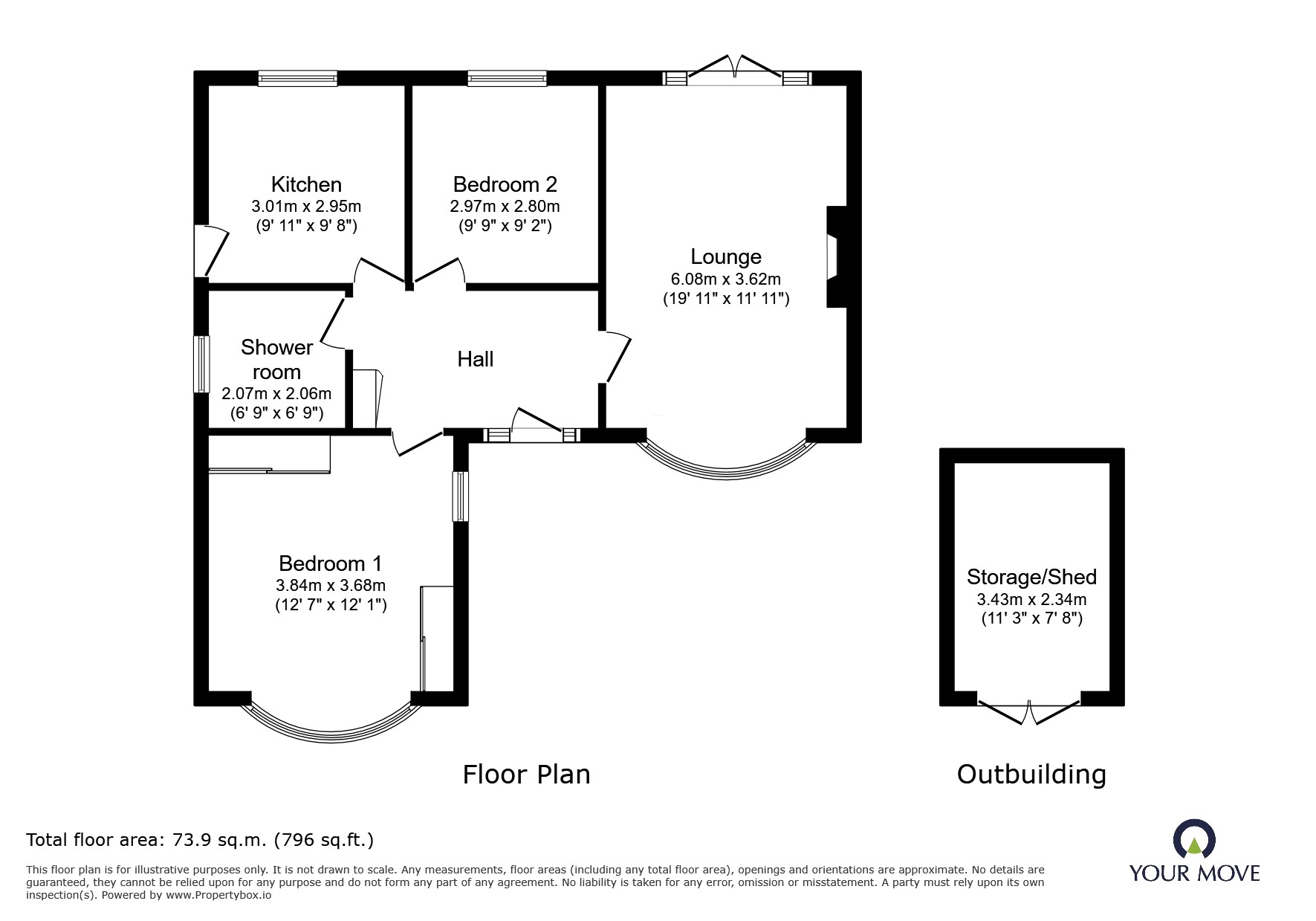 212, Park Road, Derbyshire floorplan