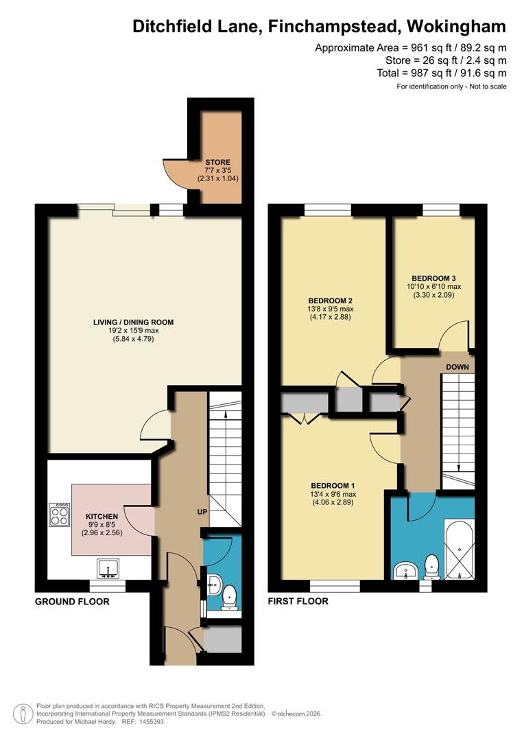 7, Ditchfield Lane, Finchampstead floorplan