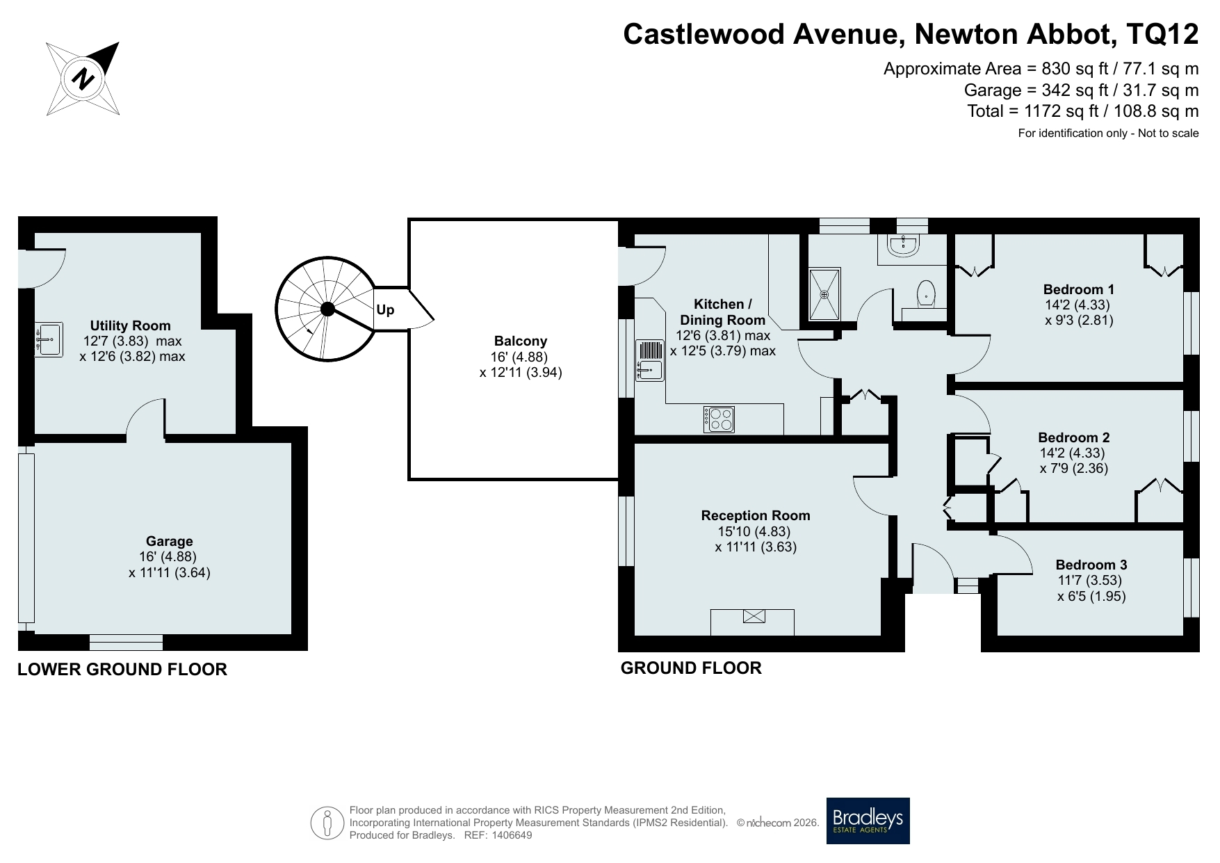 41, Castlewood Avenue, Devon floorplan