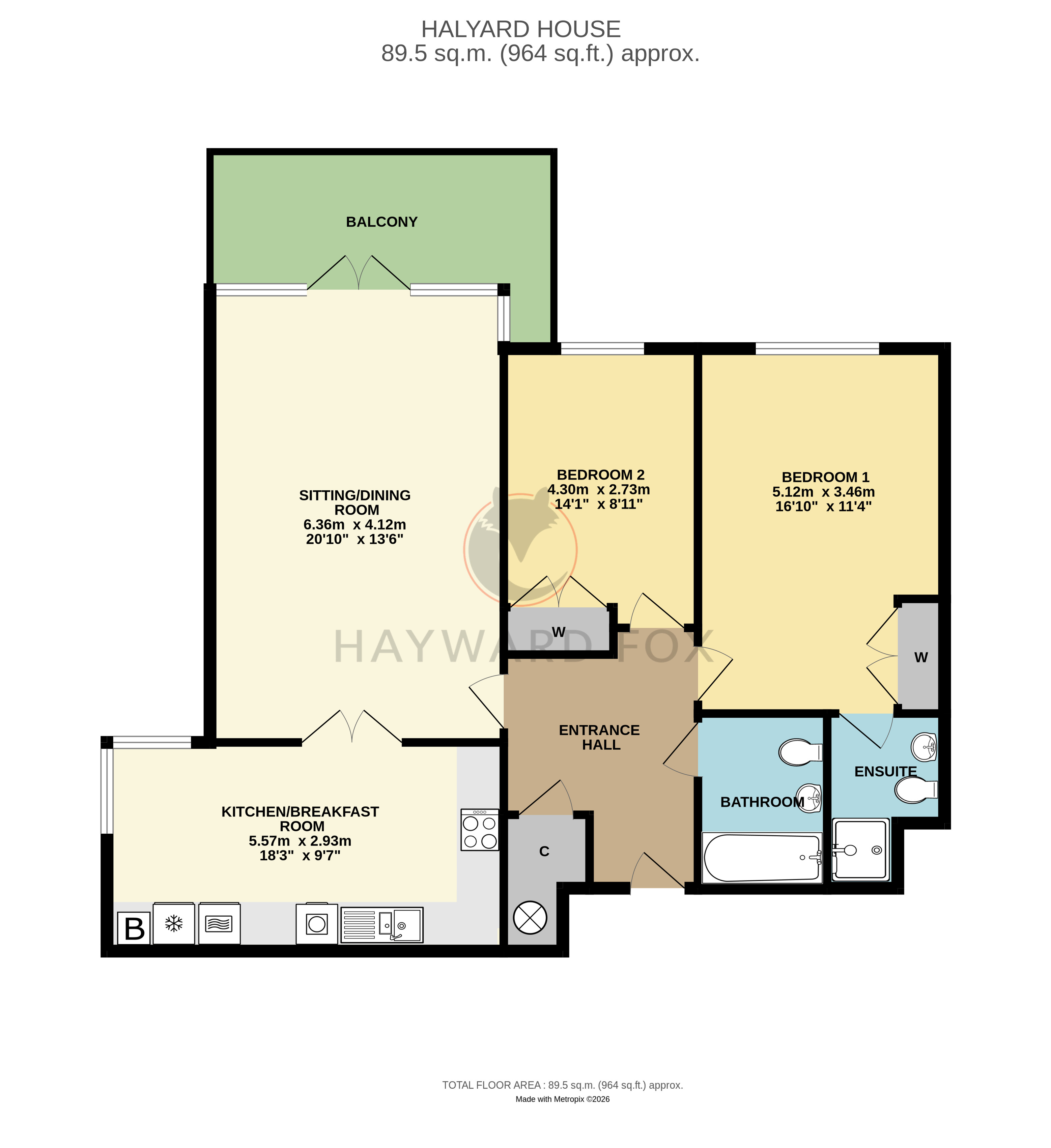 8, Halyard House, Lymington floorplan