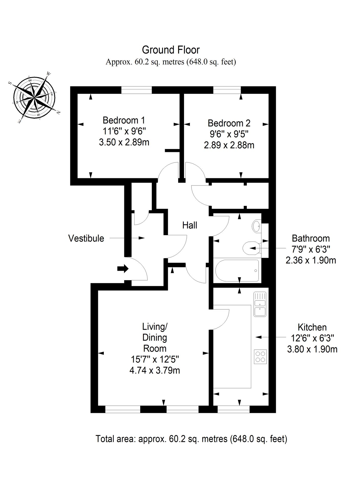 53B, Dalrymple Loan, Musselburgh floorplan