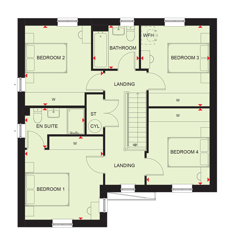 The Balk, Pocklington floorplan