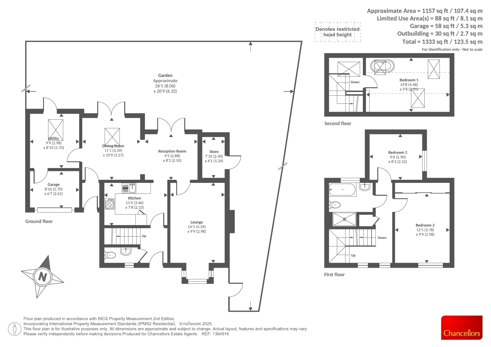 1 HUNTS CLOSE, Stonesfield, Witney floorplan