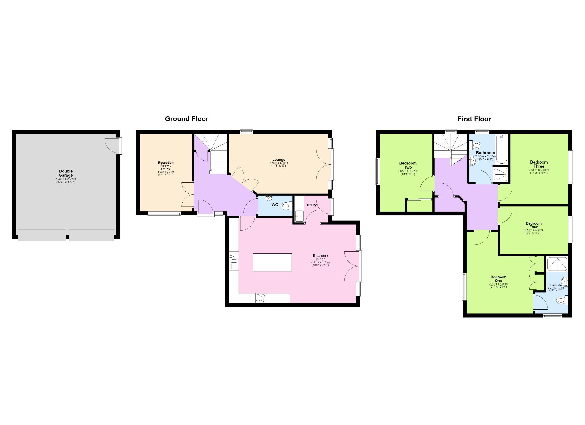 10 Goodman Close, West Haddon, Northamptonshire floorplan
