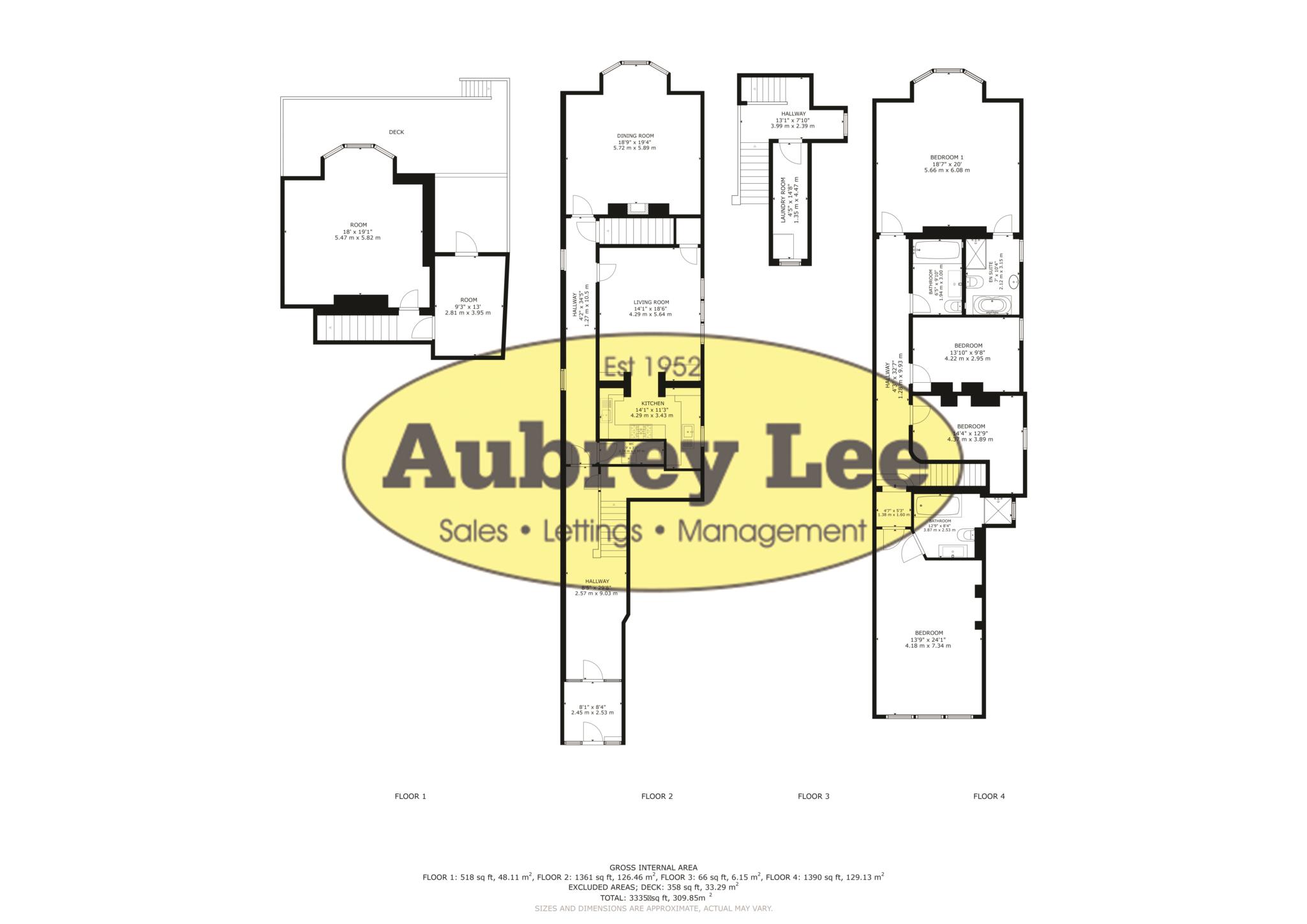455, Lower Broughton Road, Salford floorplan