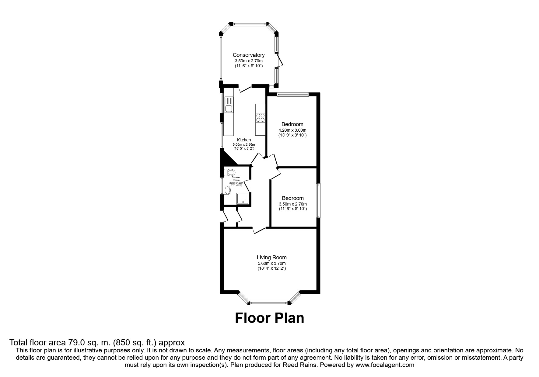 2 bed bungalow for sale in Bryn Cwnin Road, Rhyl, Denbighshire LL18