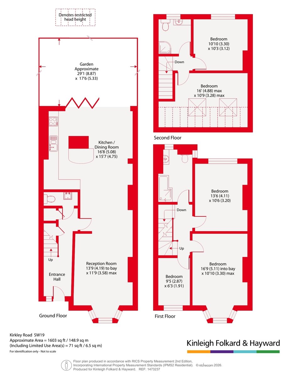 1, Kirkley Road, London floorplan