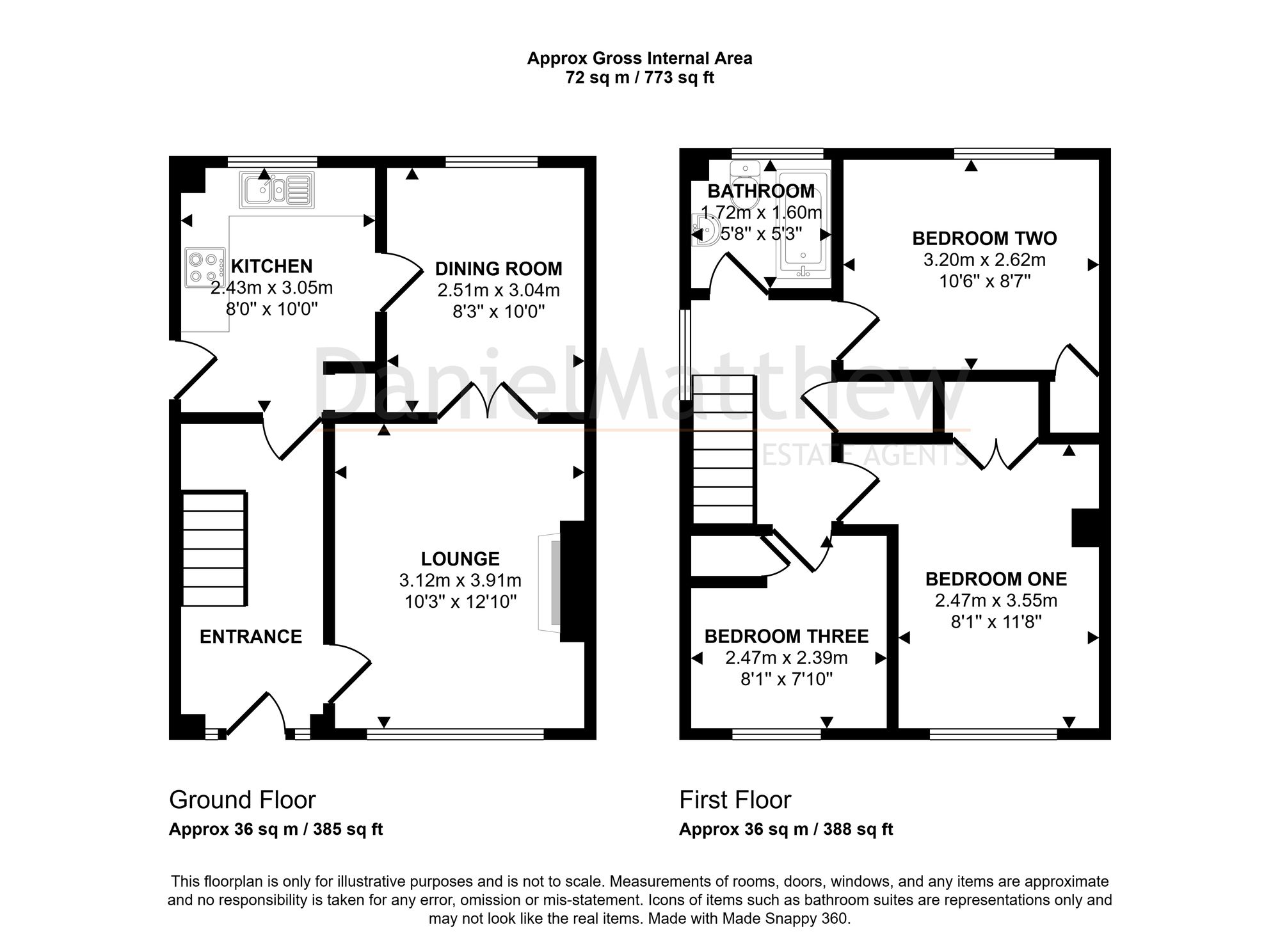 72 Westward Place, Bridgend floorplan