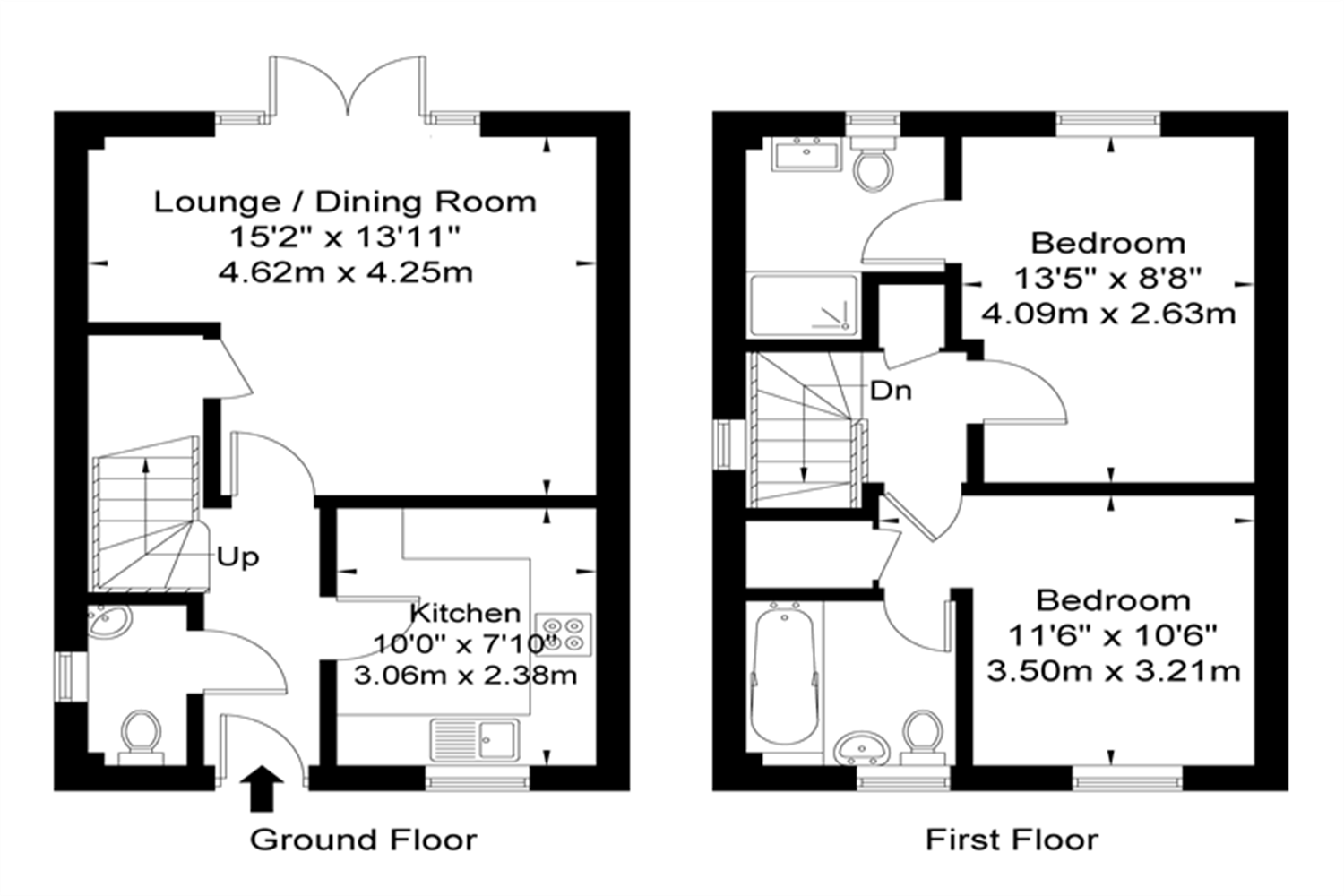 52, Monmouth Drive, Burleyfields floorplan