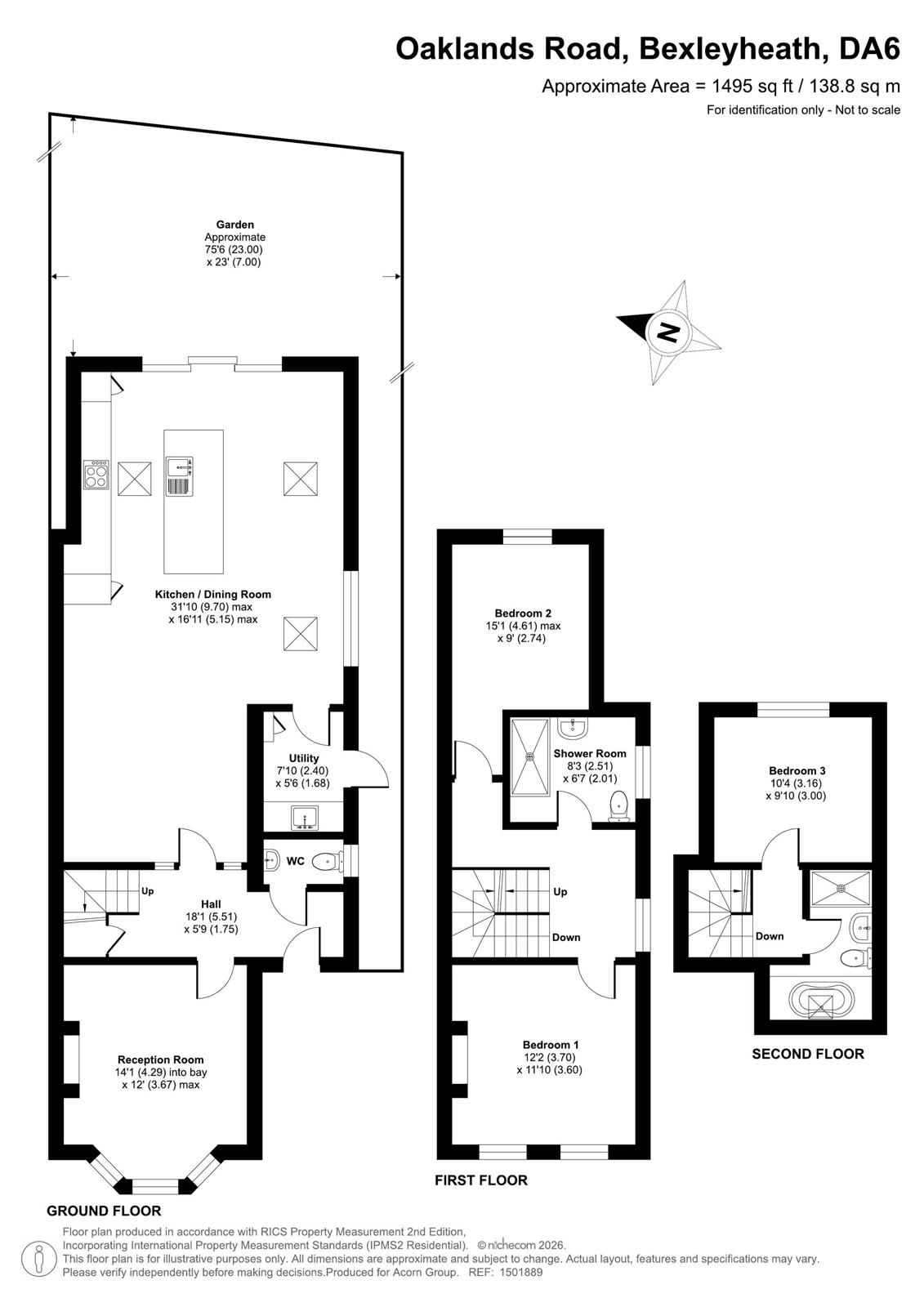 46, Oaklands Road, Bexleyheath floorplan
