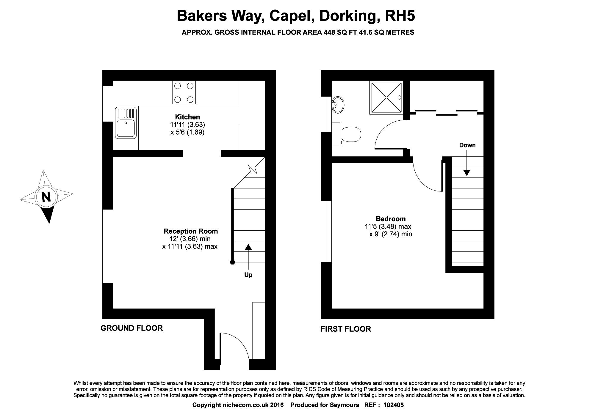 1 Bedrooms End terrace house for sale in Bakers Way, Capel, Dorking RH5