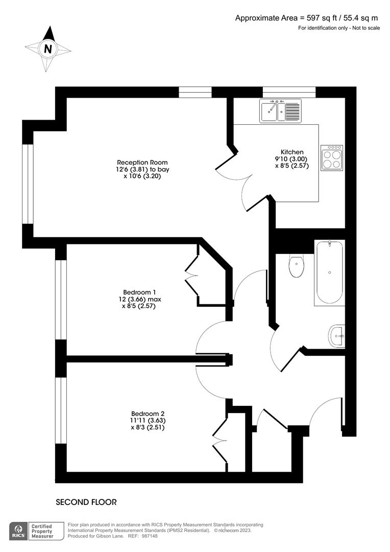 39 Kew Court, Richmond Road, Kingston Upon Thames floorplan
