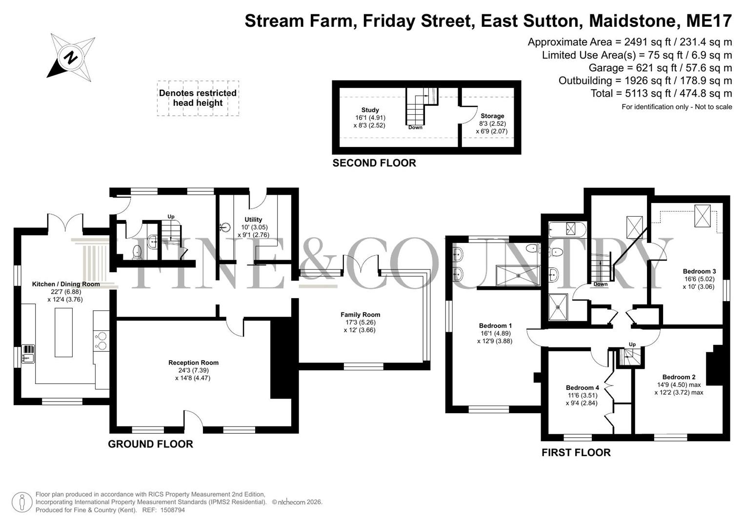 Stream Farm, Friday Street, Maidstone floorplan