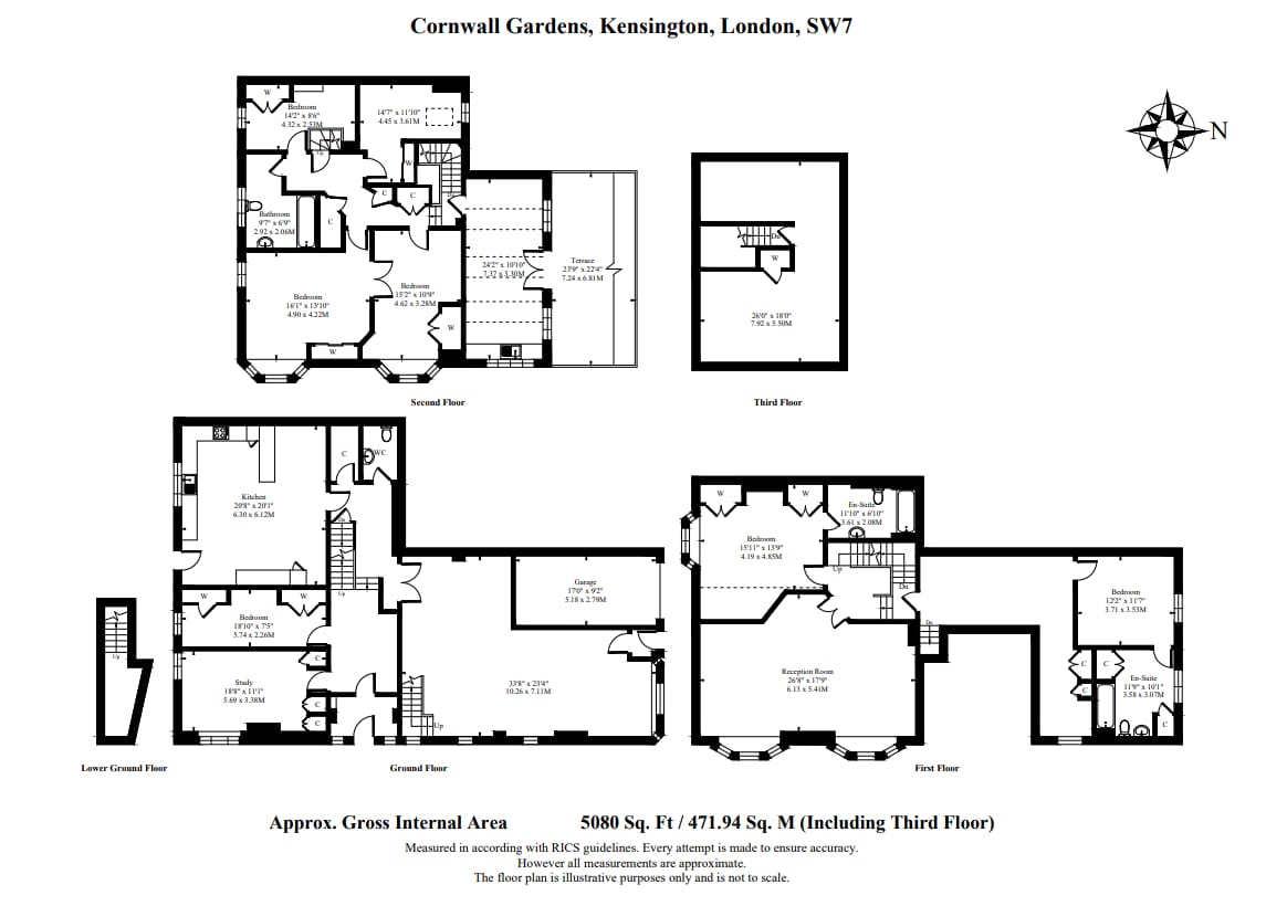 50A,, Cornwall Gardens, London floorplan
