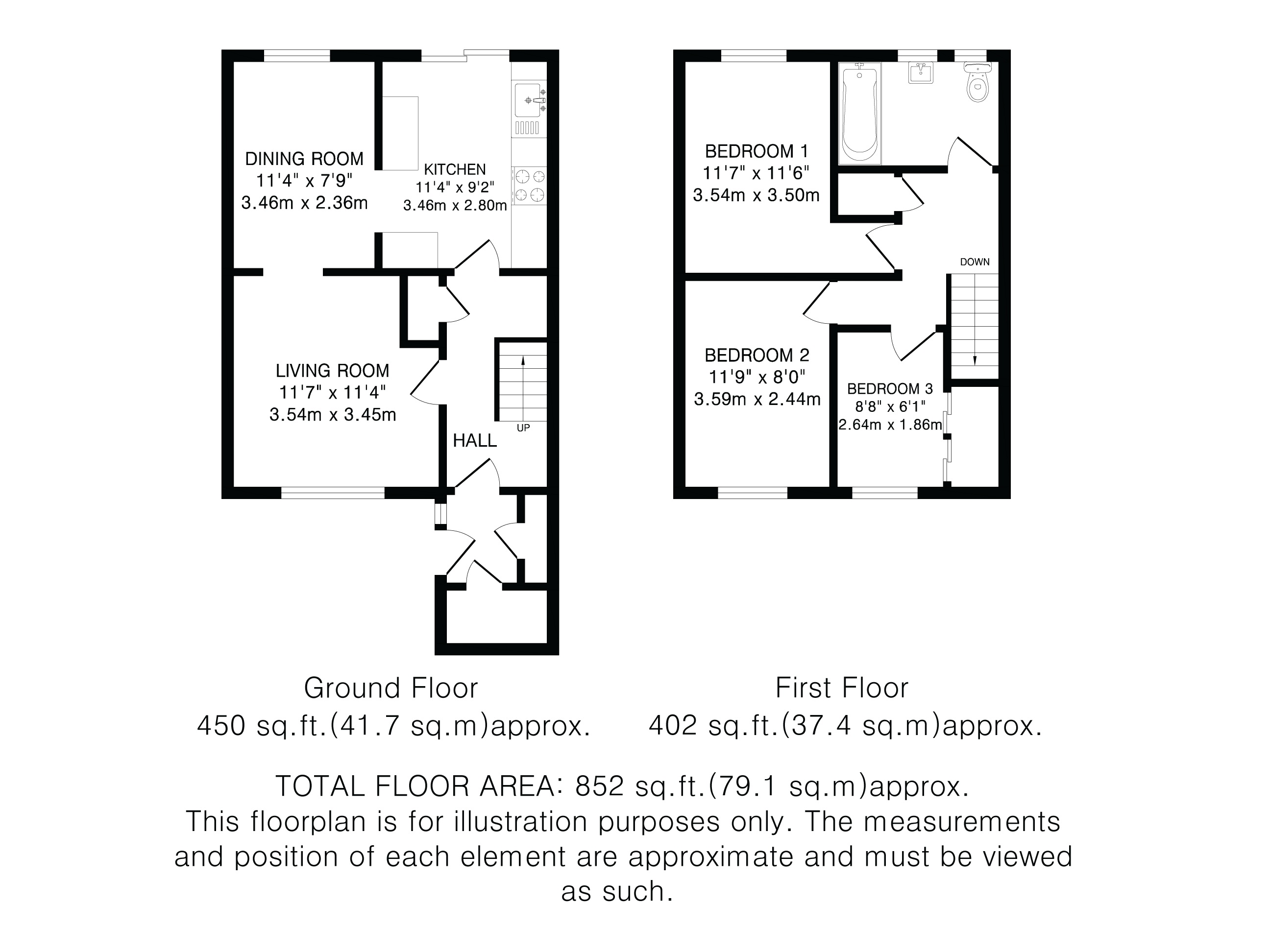 55, Grove Meadow, Welwyn Garden City floorplan
