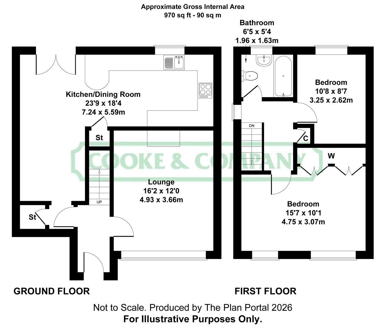33, Rowan Avenue, Lowton floorplan