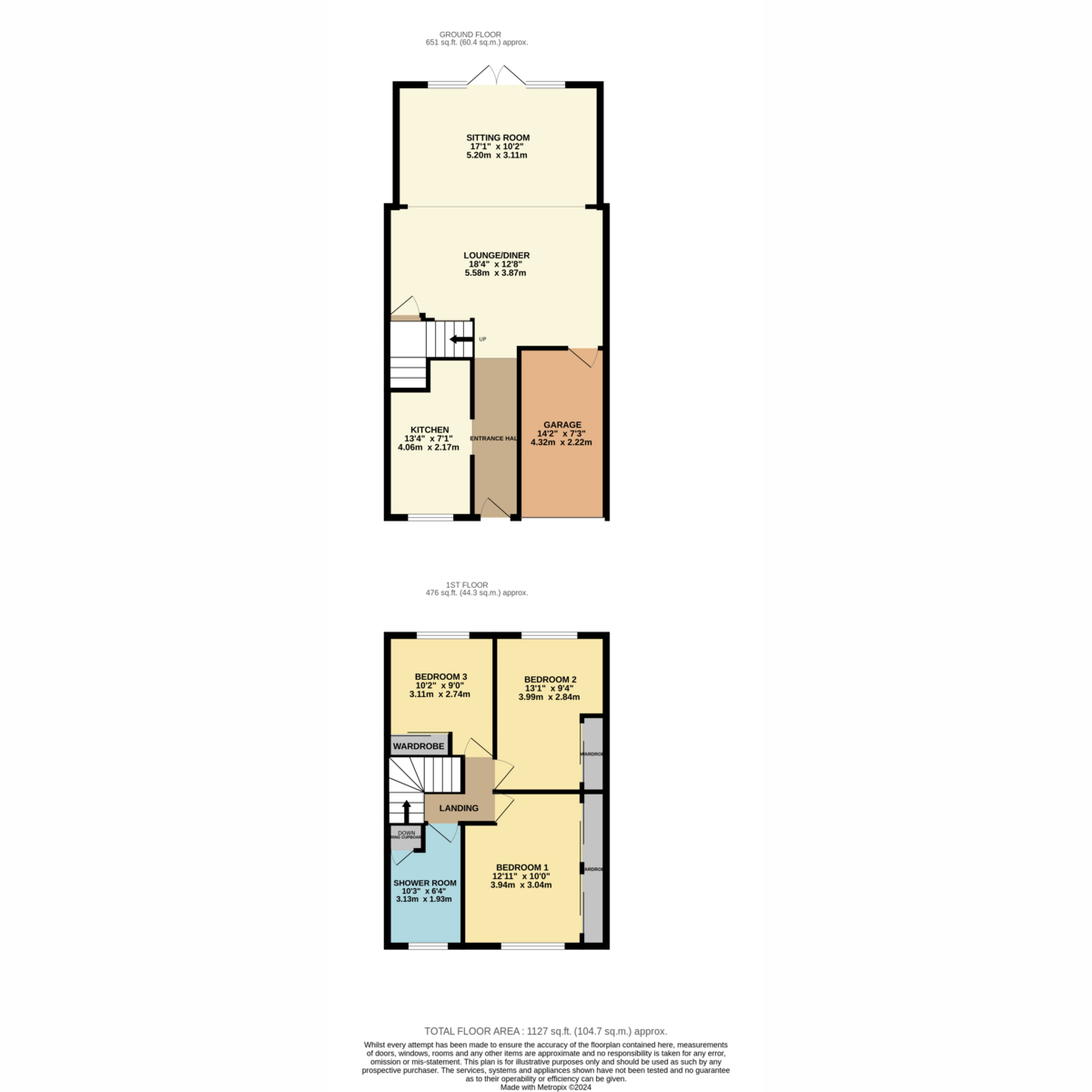 94A, Ferry Road, Hullbridge floorplan